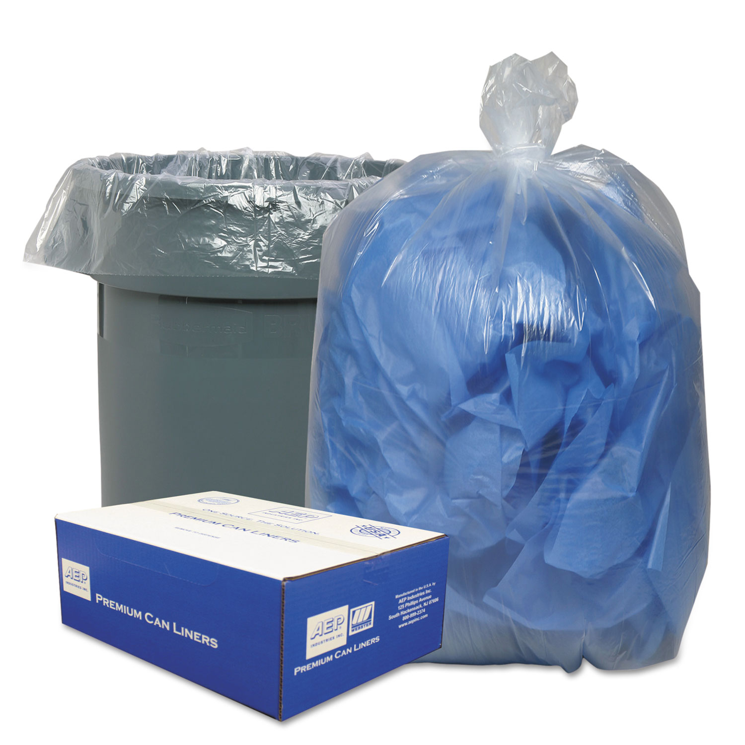 Linear Low-Density Can Liners, 45 gal, 0.63 mil, 40 Linear Low-Density Can Liners, 45 gal, 0.63 mil, 40