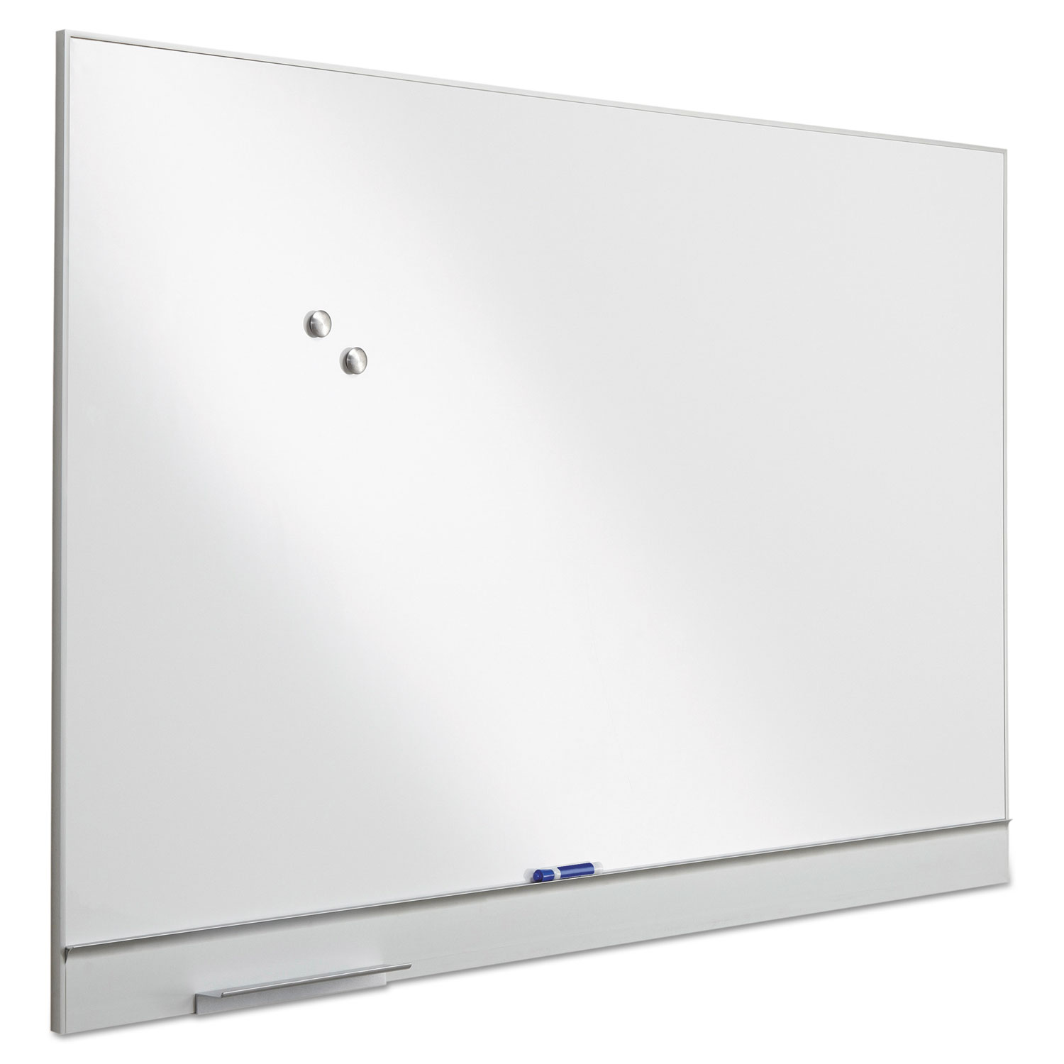 Polarity Magnetic Dry Erase White Board, 72 x 46, White Surface, Silver Aluminum Frame Polarity Magnetic Dry Erase White Board, 72 x 46, White Surface, Silver Aluminum Frame