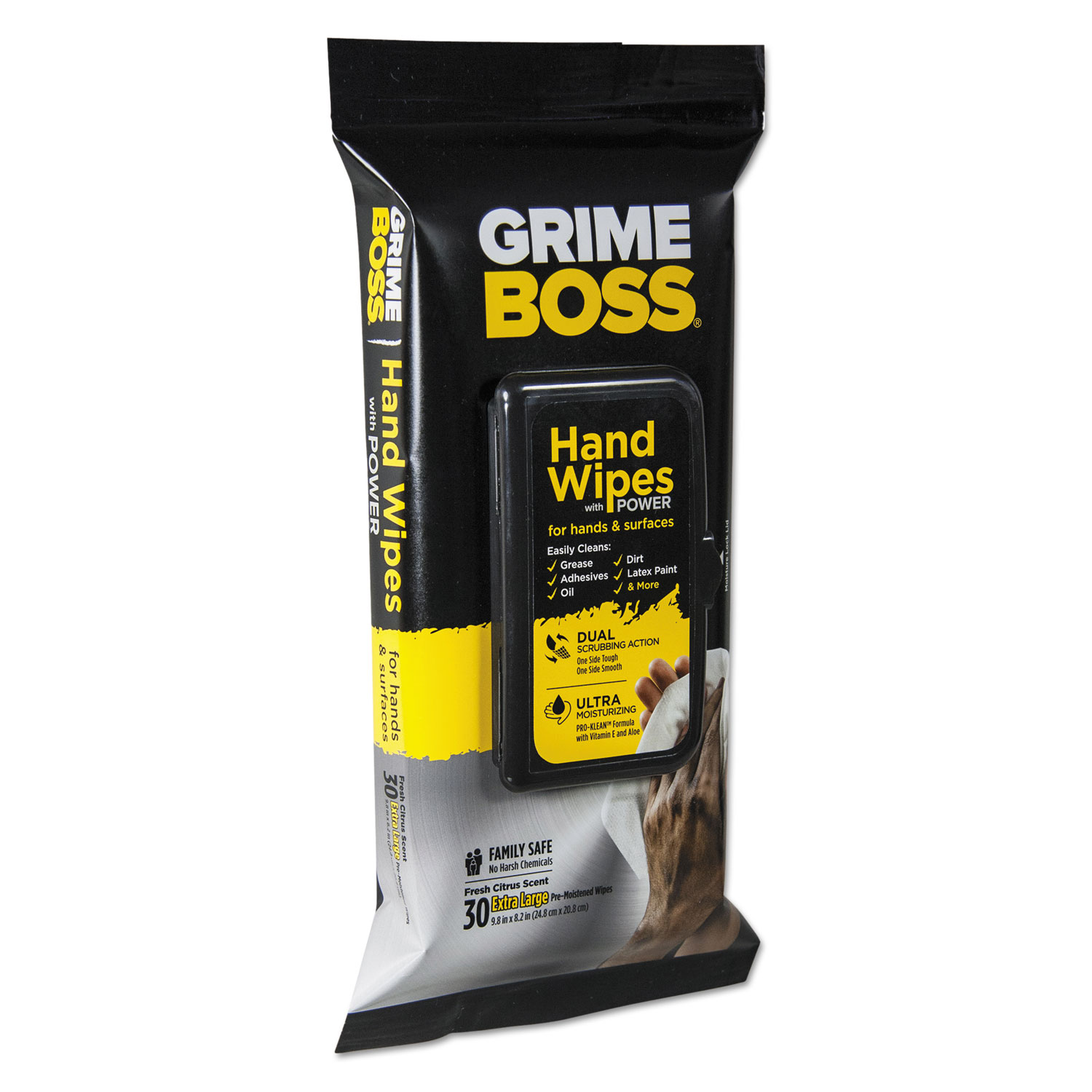 Grime Boss Hand and Surface Wipes by Sani Professional® NICA541S30X