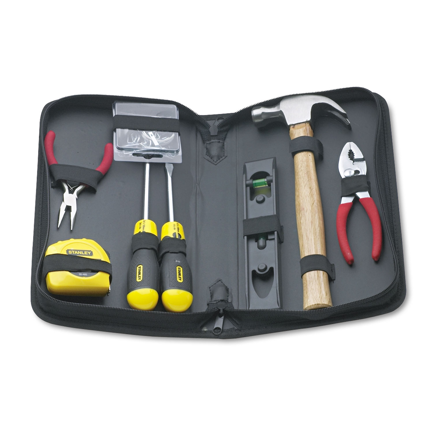General Repair 8 Piece Tool Kit in Water-Resistant Black Zippered Case General Repair 8 Piece Tool Kit in Water-Resistant Black Zippered Case