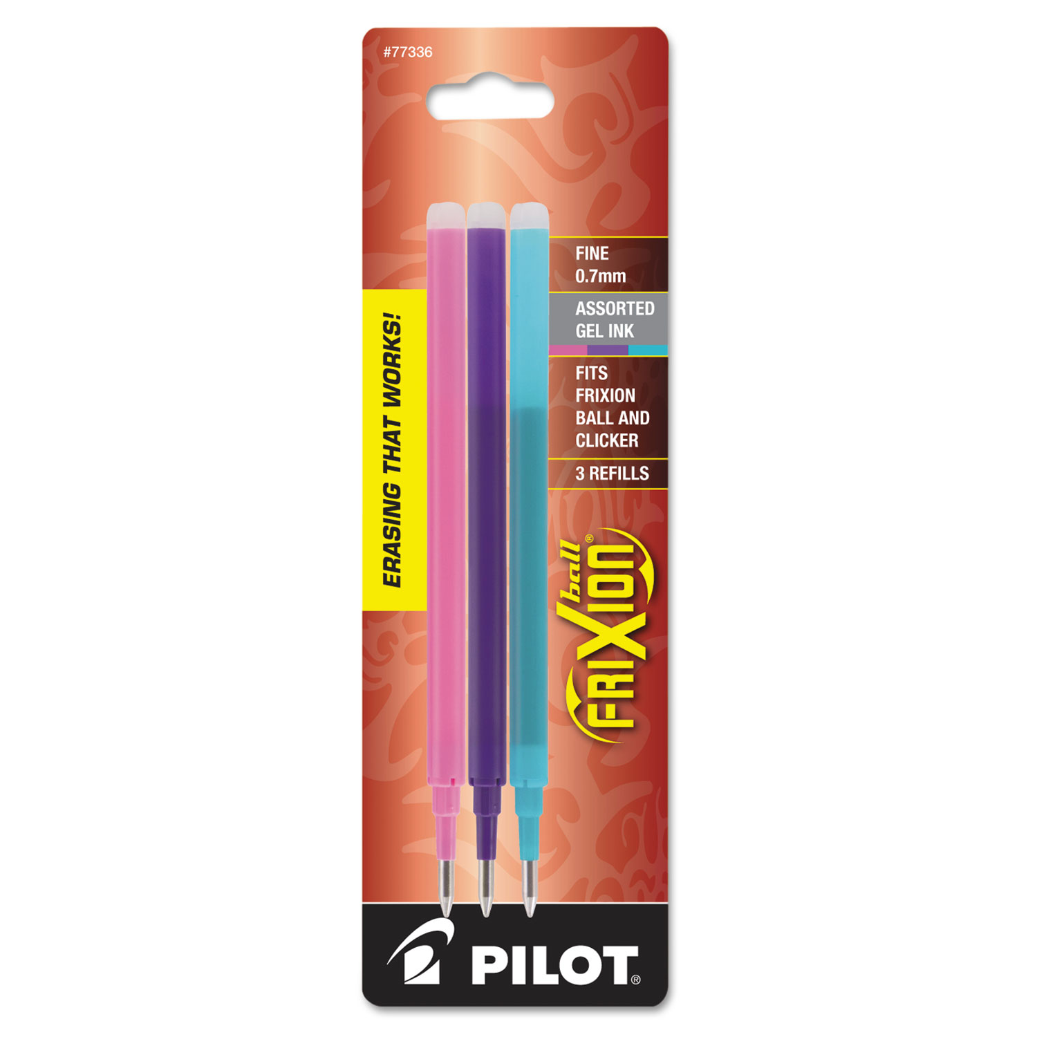 Pilot Frixion erasable pens refill, 9 refill bundle Green, Red