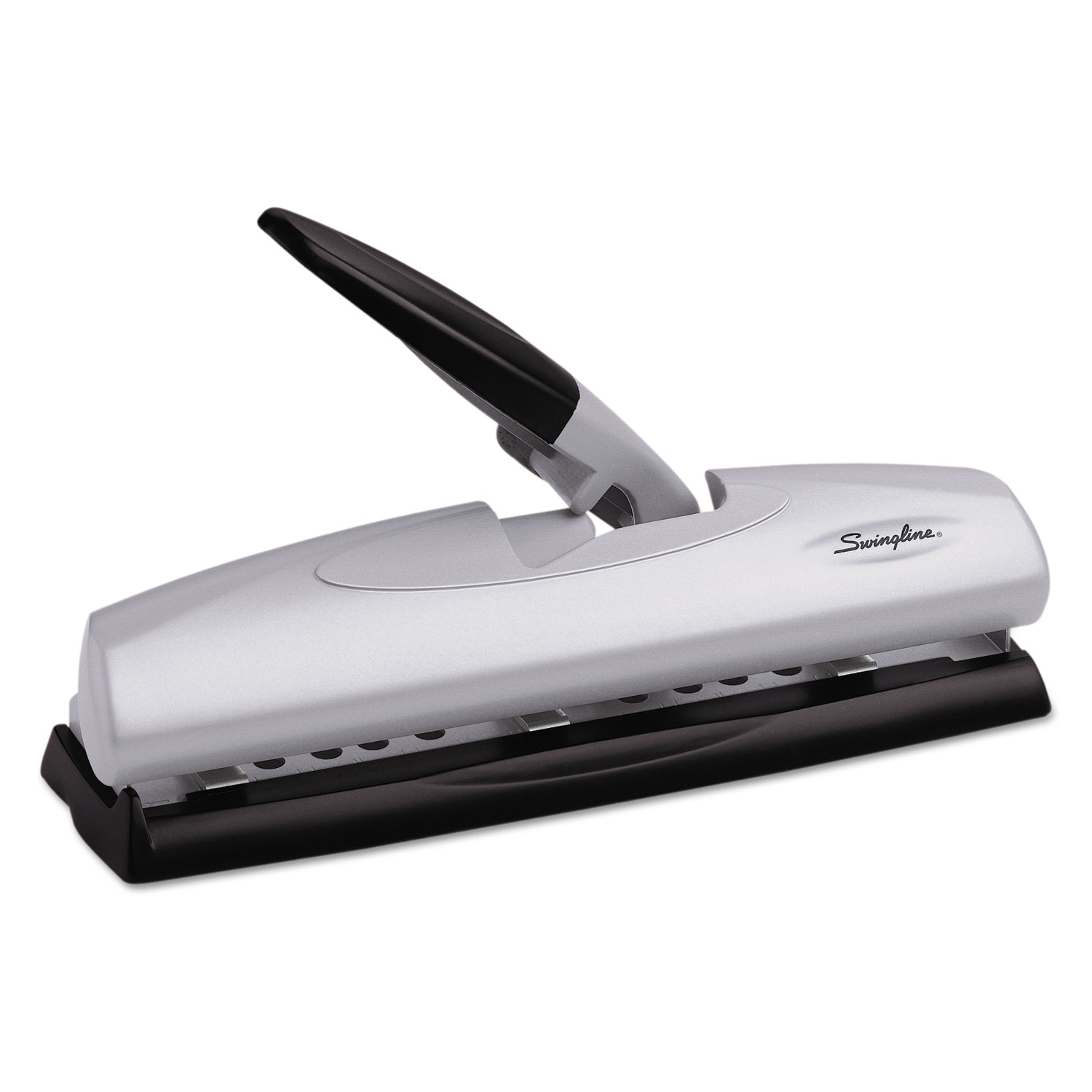 1 Hole Paper Punch with Catcher, Metal, Silver, 1 ct - Gerbes