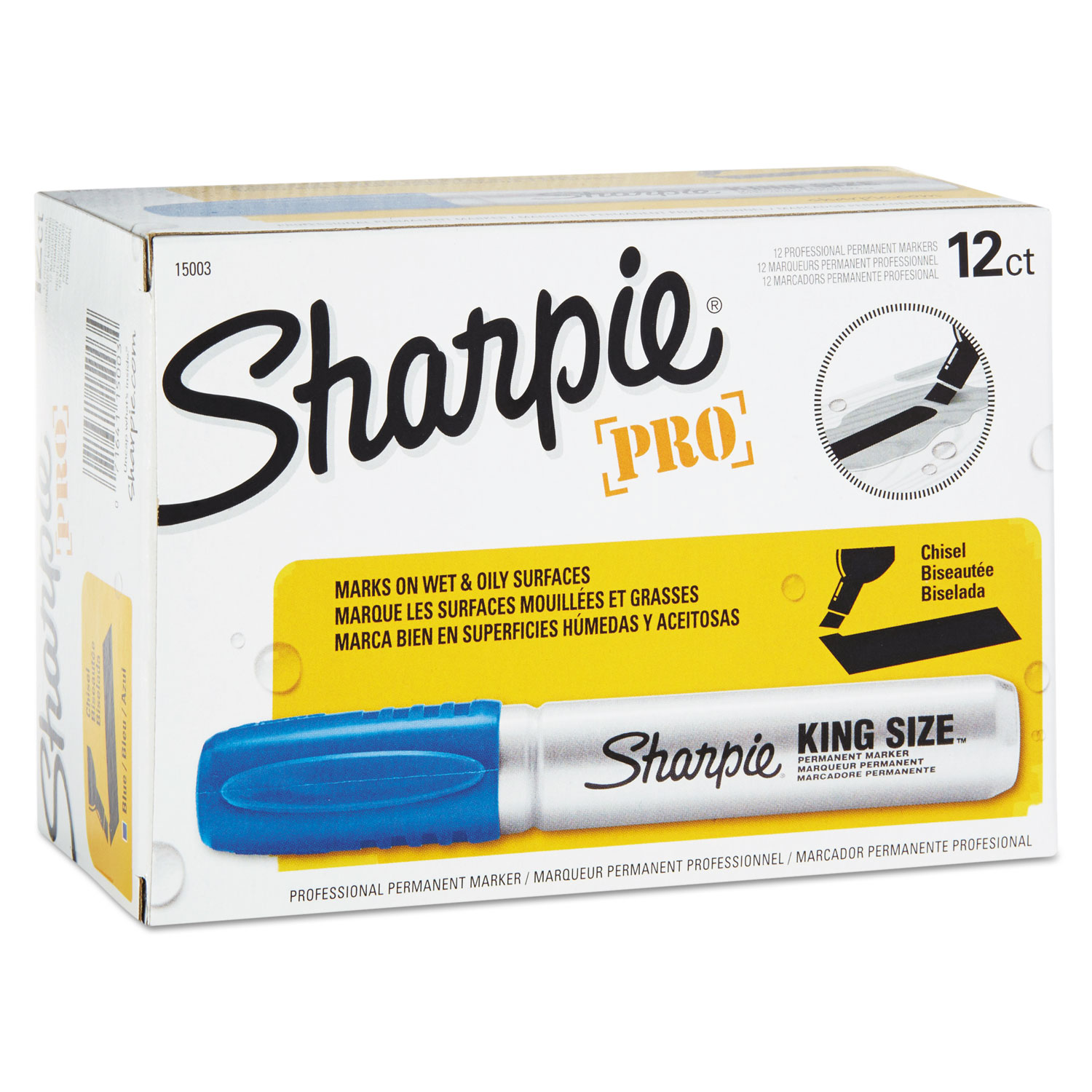 Sharpie King Size Permanent Markers Black Pack Of 4 - Office Depot