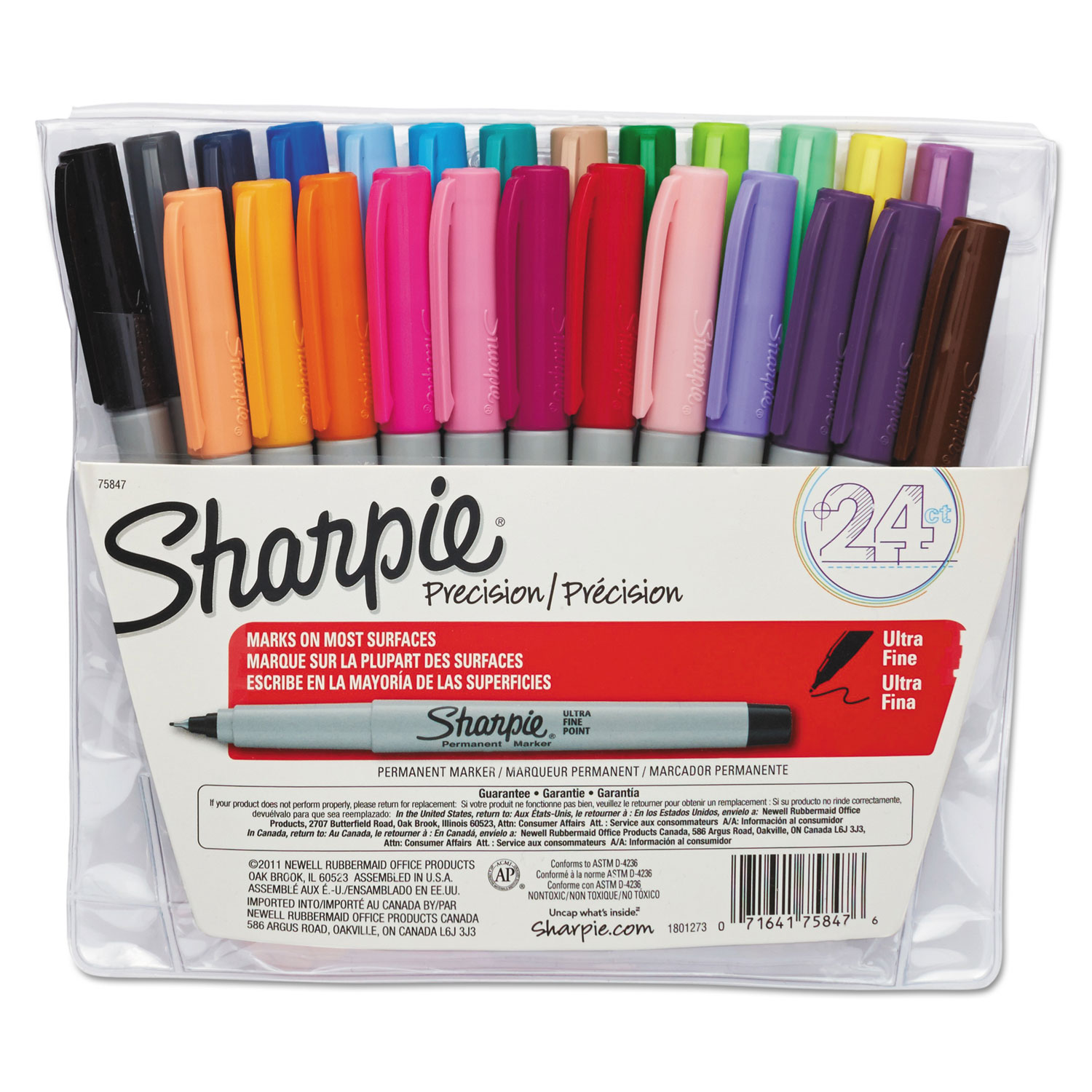 Sharpie Fine Point Permanent Marker, 25-count(24 Black + 1 Bonus