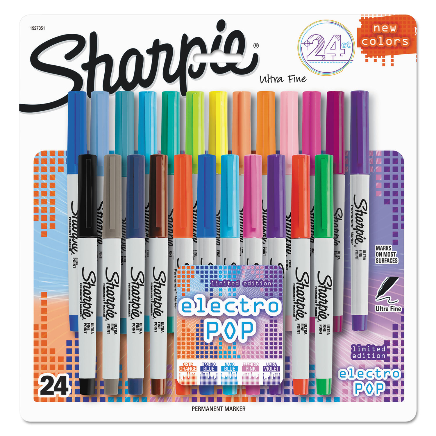 Sharpie Cosmic Color Ultra Fine Point Permanent Markers 24 Assorted  Colors NEW