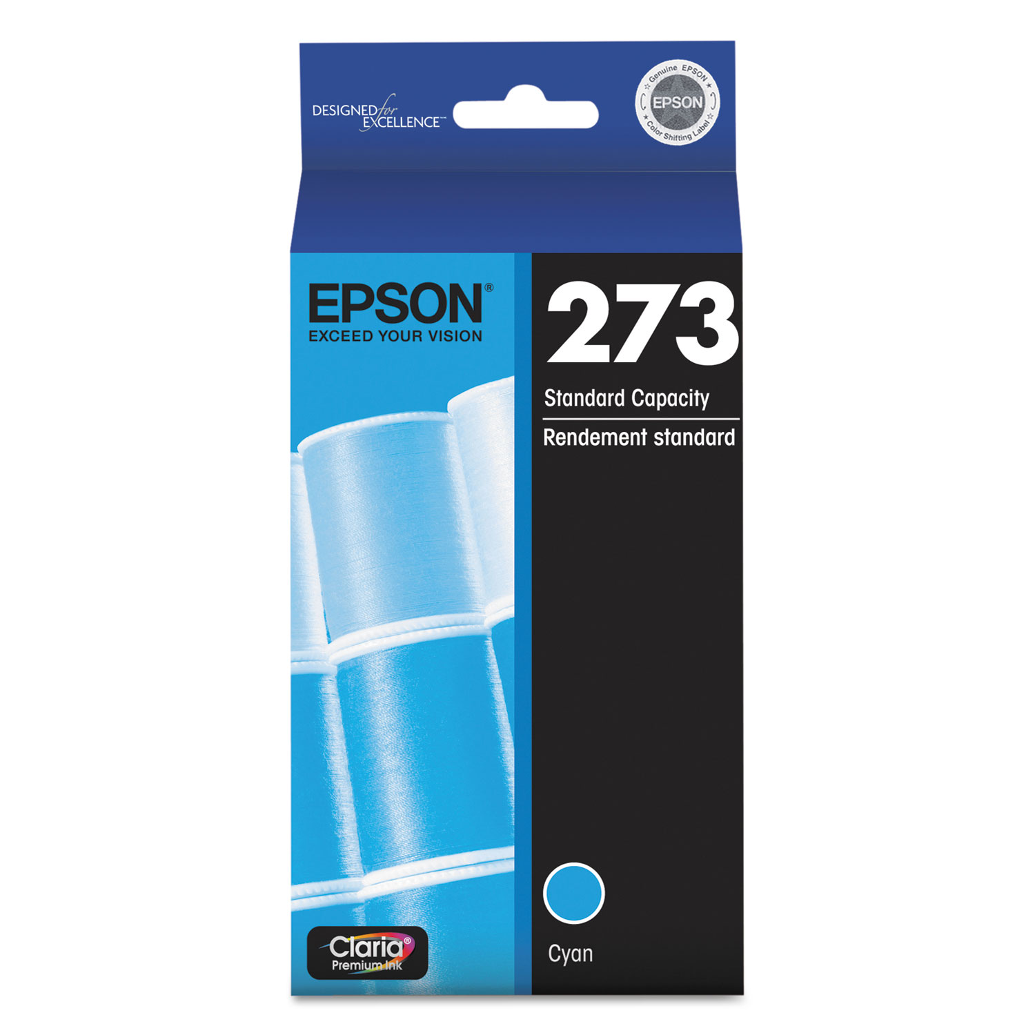 T273220-S (273) Claria Ink, 300 Page-Yield, Cyan T273220-S (273) Claria Ink, 300 Page-Yield, Cyan