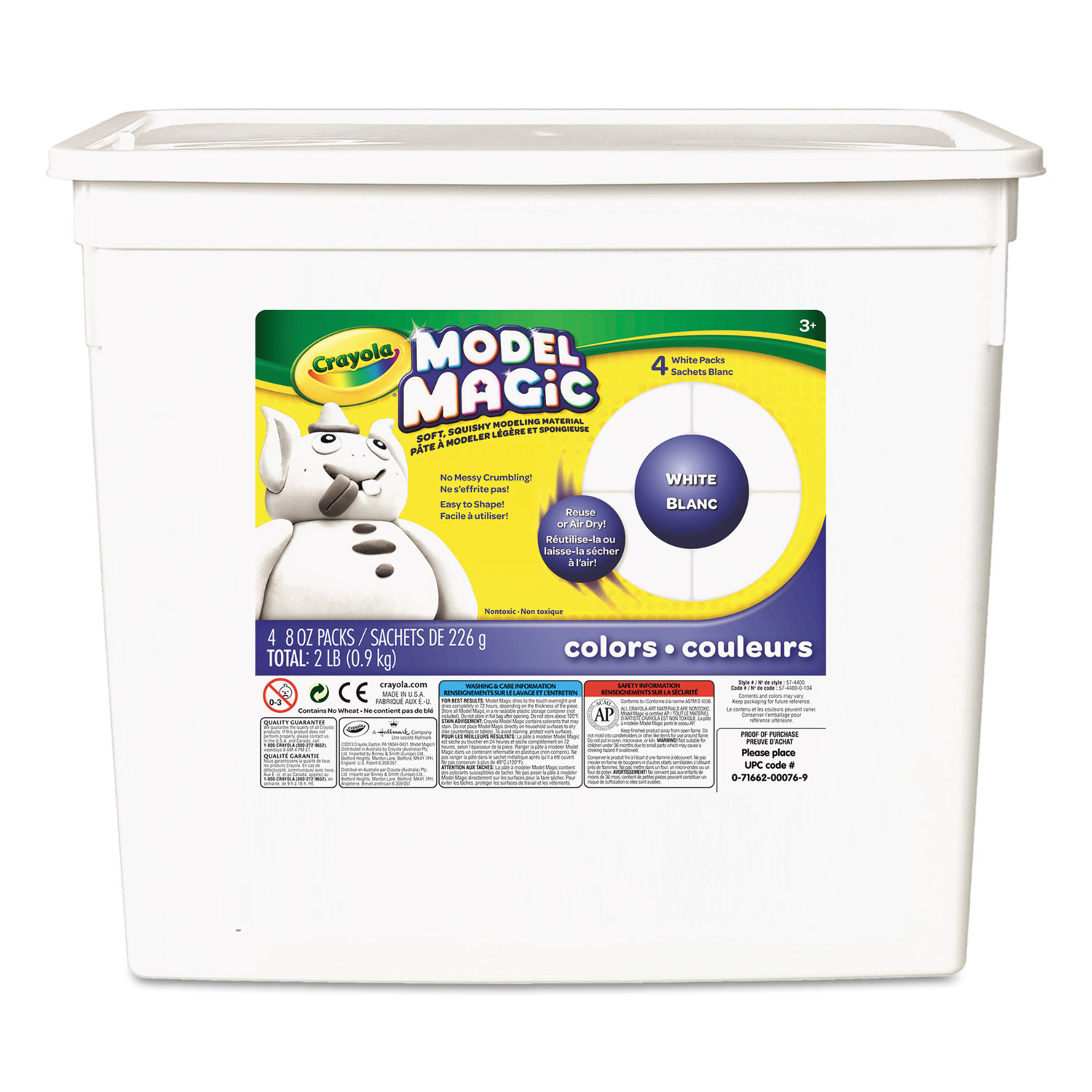 Model Magic Modeling Compound,1 oz Packs, 75 Packs, White, 6 lbs 13 oz -  Office Express Office Products