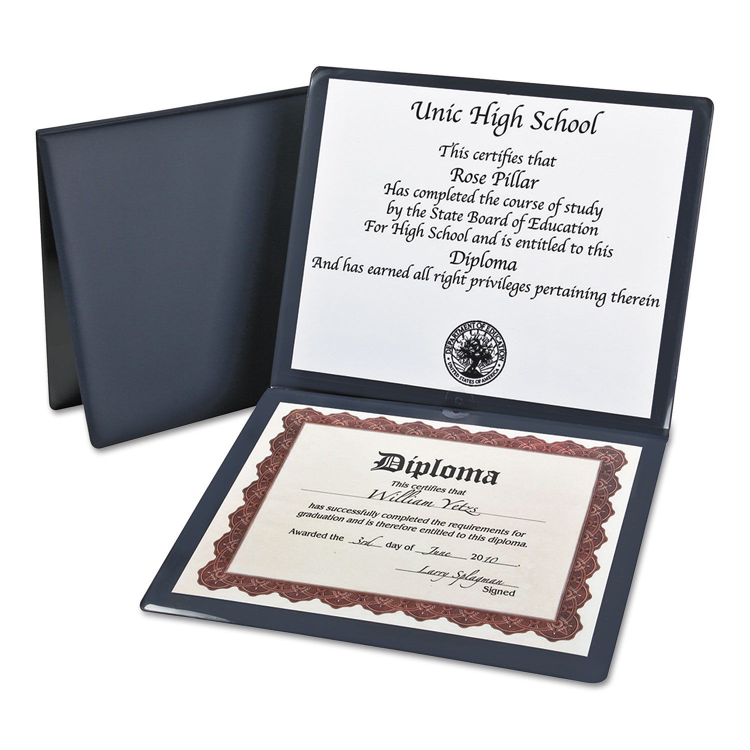 Oxford Diploma Cover, Navy