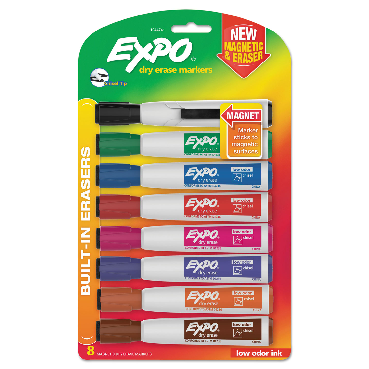 Short Color Sharpie Chisel Point Markers Assorted 8 Pack Drawing