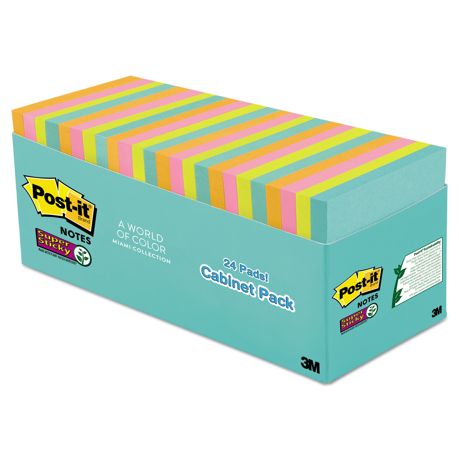 Pads in Supernova Neon Collection Colors by Post-it® Notes Super