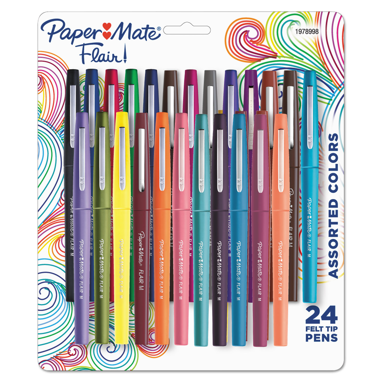 Pack of 24 Double Tip Felt Tip Markers In Birello Roll Up Pencil Case –  Evercarts