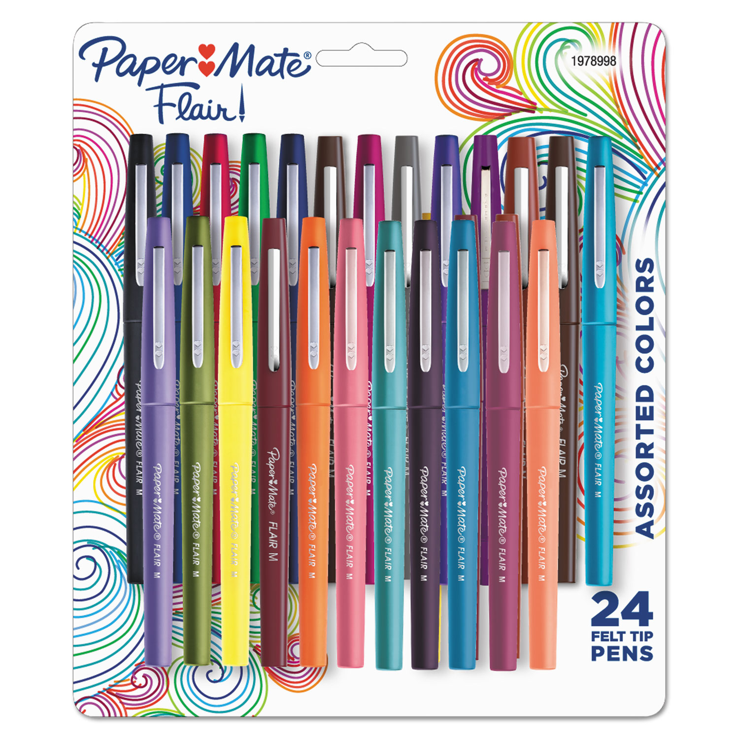 Raylu Paper® 24 Double Tip Marker Pens Professional Vivid Color