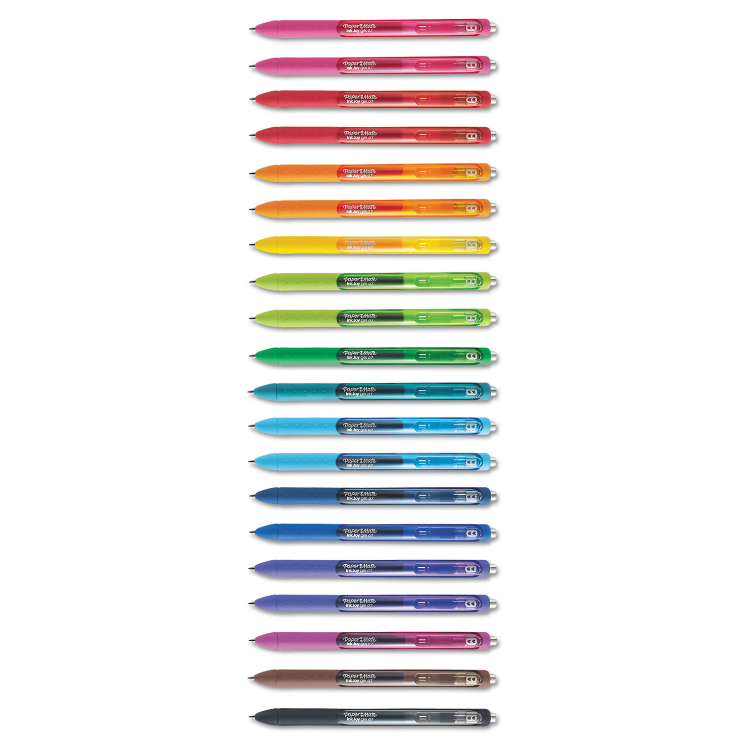 Paper Mate InkJoy Gel Medium Point Pens, Assorted Ink - 20 Pack