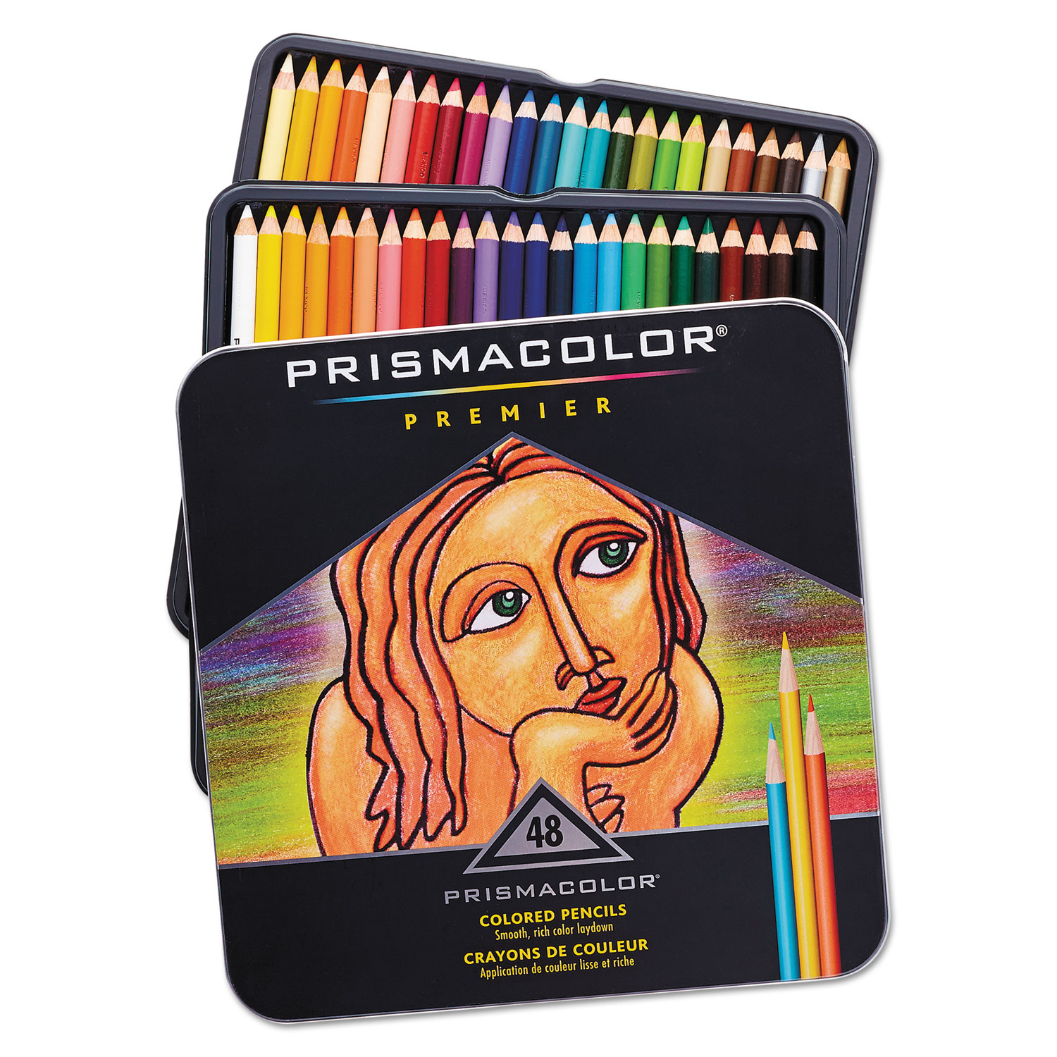 Prismacolor Premier Colored Pencils, Assorted Colors, 48/Box (3598t)