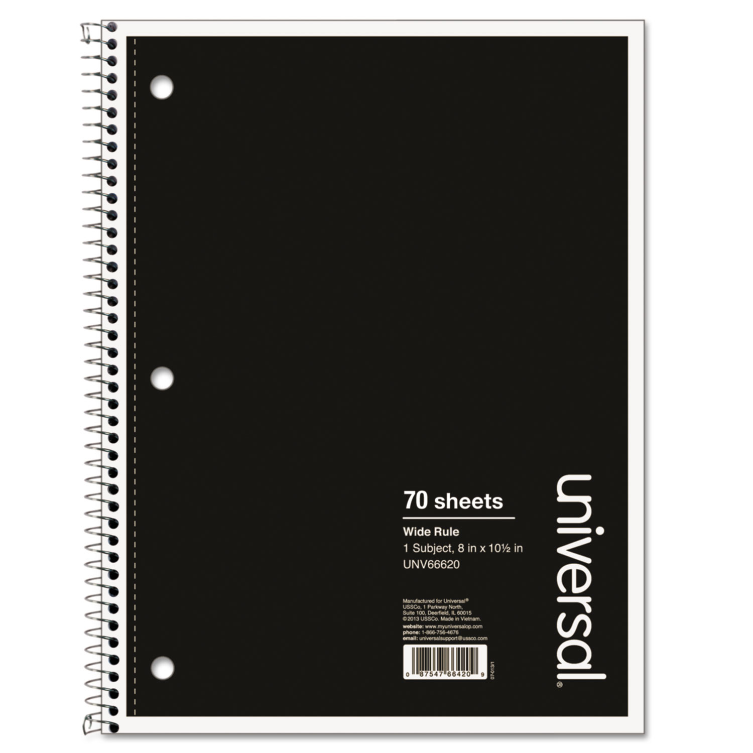 UNRULED BLACK PAPER NOTEBOOK 8 X 10.5