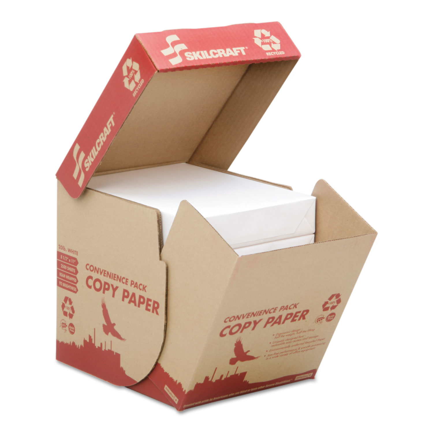 Copy Paper, 92 Bright, 3-Hole, 20 lb Bond Weight, 8.5 x 11, White, 500  Sheets/Ream, 10 Reams/Carton - Office Express Office Products