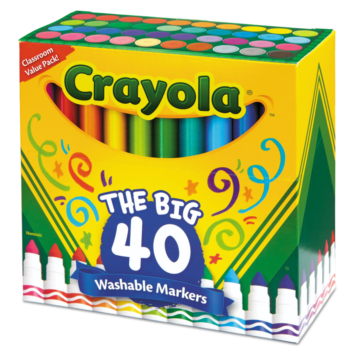 Crayola Ultra Clean Washable Color Markers Thin Line Assorted Classic  Colors Box Of 8 - Office Depot