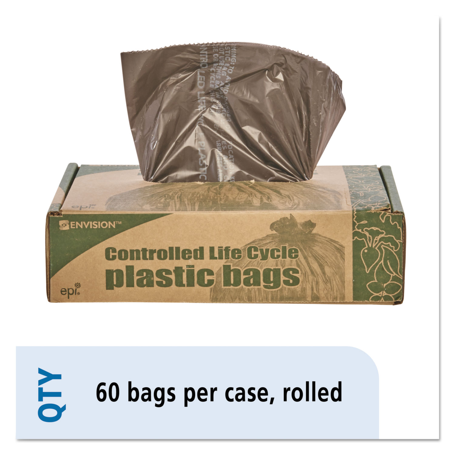 Total Recycled Content Plastic Trash Bags by Stout® by Envision