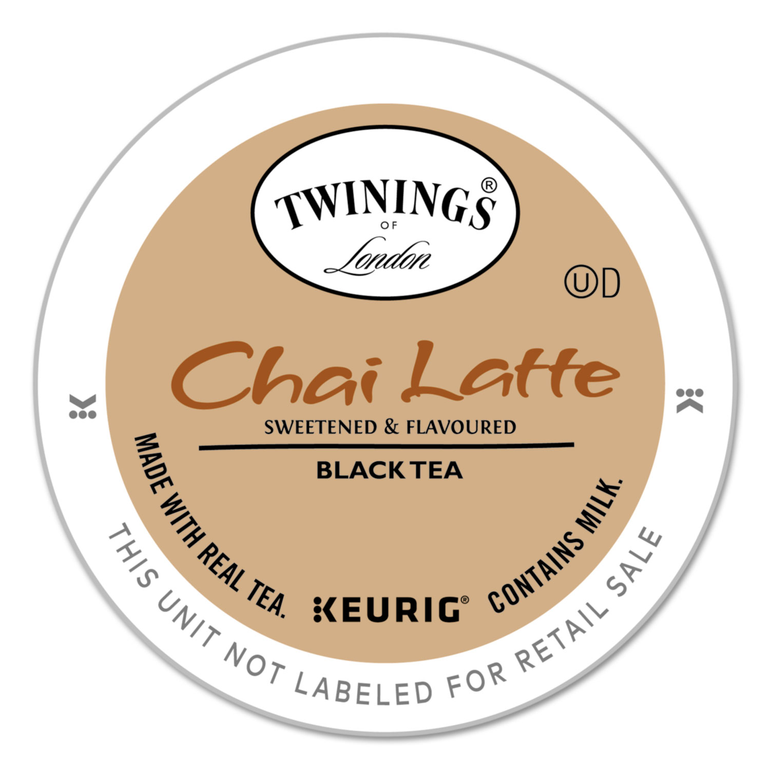 Tea K-Cups, Chai Tea with Non-Fat Milk and Sweetener, 0.53 oz K-Cups, 24/Box Tea K-Cups, Chai Tea with Non-Fat Milk and Sweetener, 0.53 oz K-Cups, 24/Box