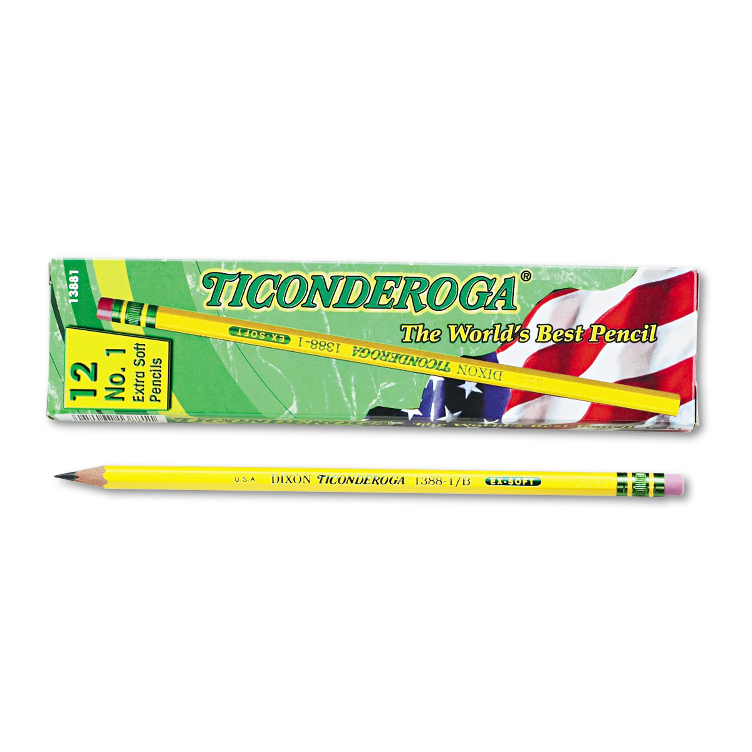 Ticonderoga Beginner Pencils Presharpened 2 Lead Medium Soft Pack of 4 -  Office Depot