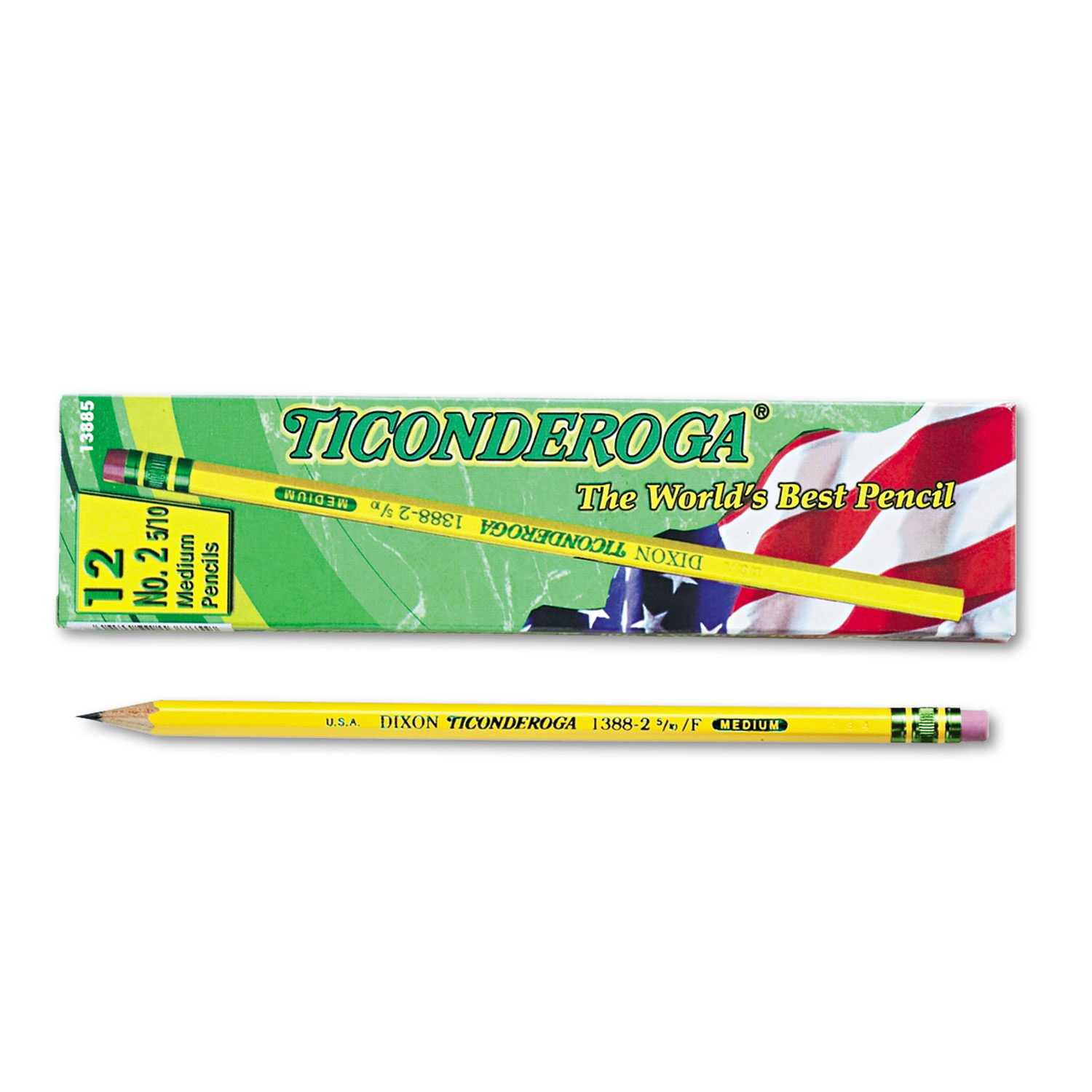 Ticonderoga Pencils 2.5 Medium Lead Box Of 12 - Office Depot