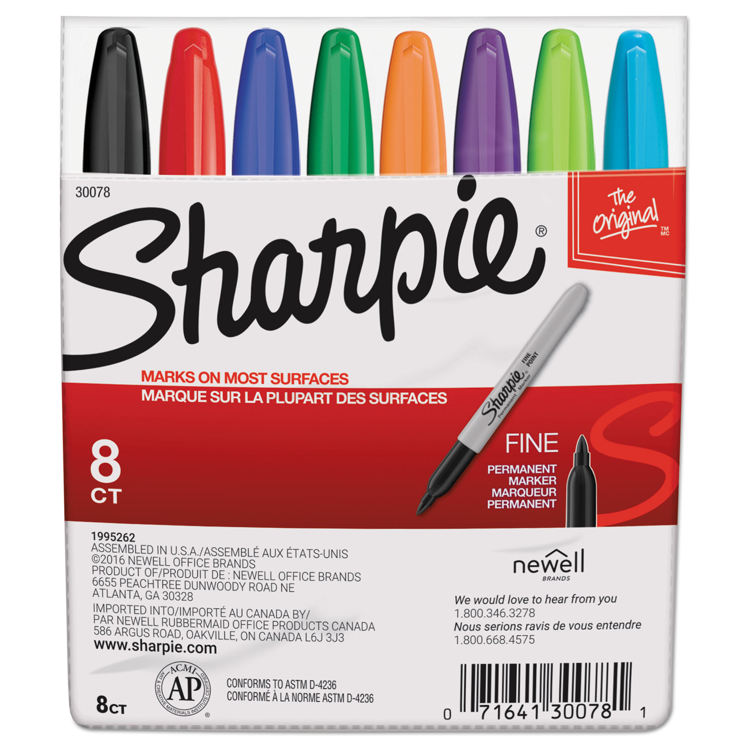 Sharpie Permanent Markers, Fine Point