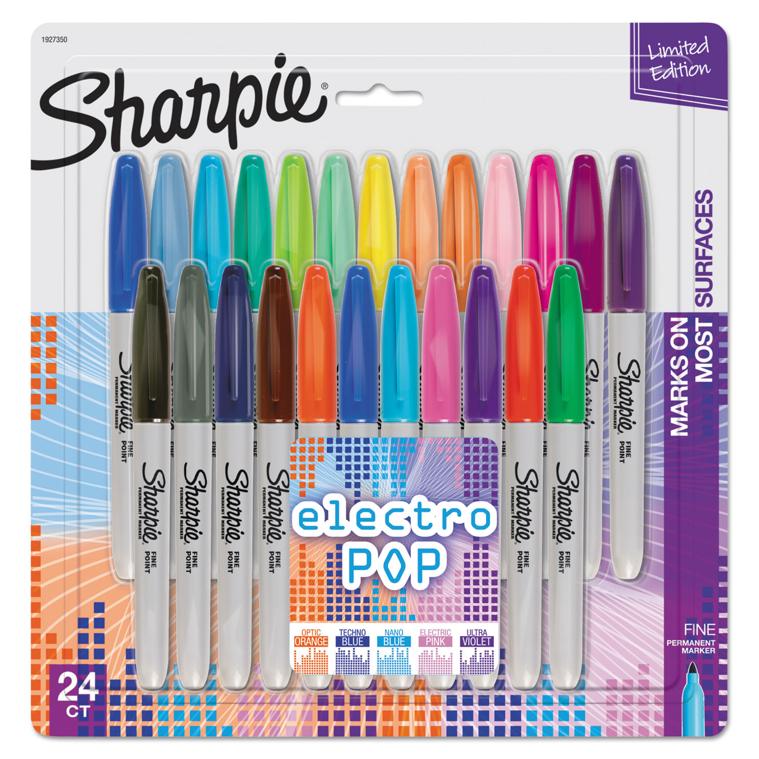 Sharpie Permanent Ultra Fine Point Markers Assorted Colors Pack Of 12  Markers - Office Depot