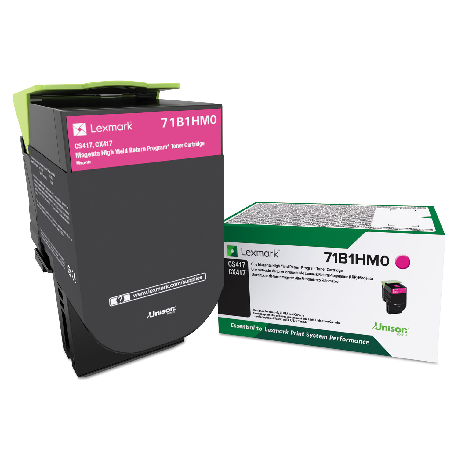 71B1HM0 Unison High-Yield Toner, 3,500 Page-Yield, Magenta 71B1HM0 Unison High-Yield Toner, 3,500 Page-Yield, Magenta