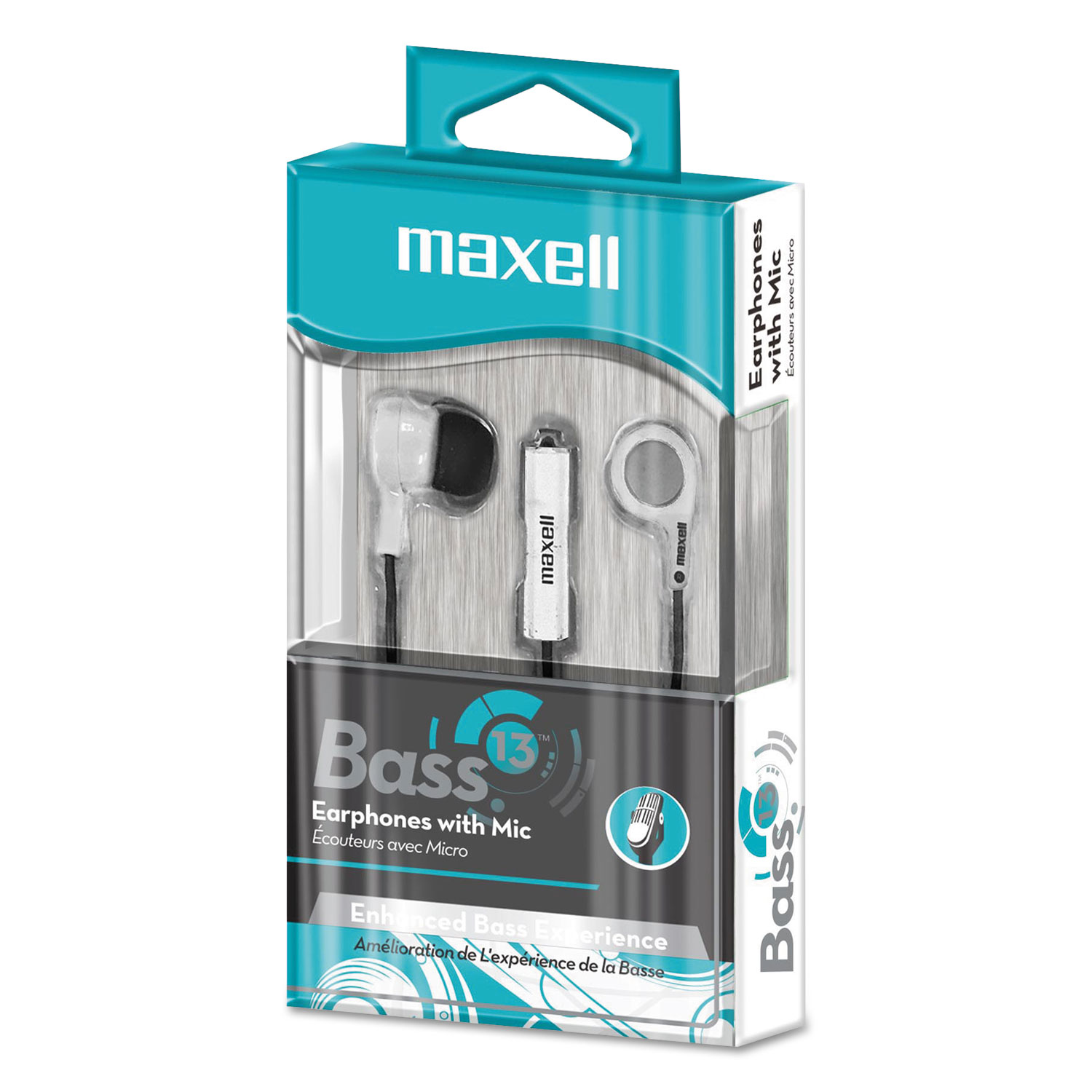 B-13 Bass Earbuds with Microphone by Maxell® MAX199725 