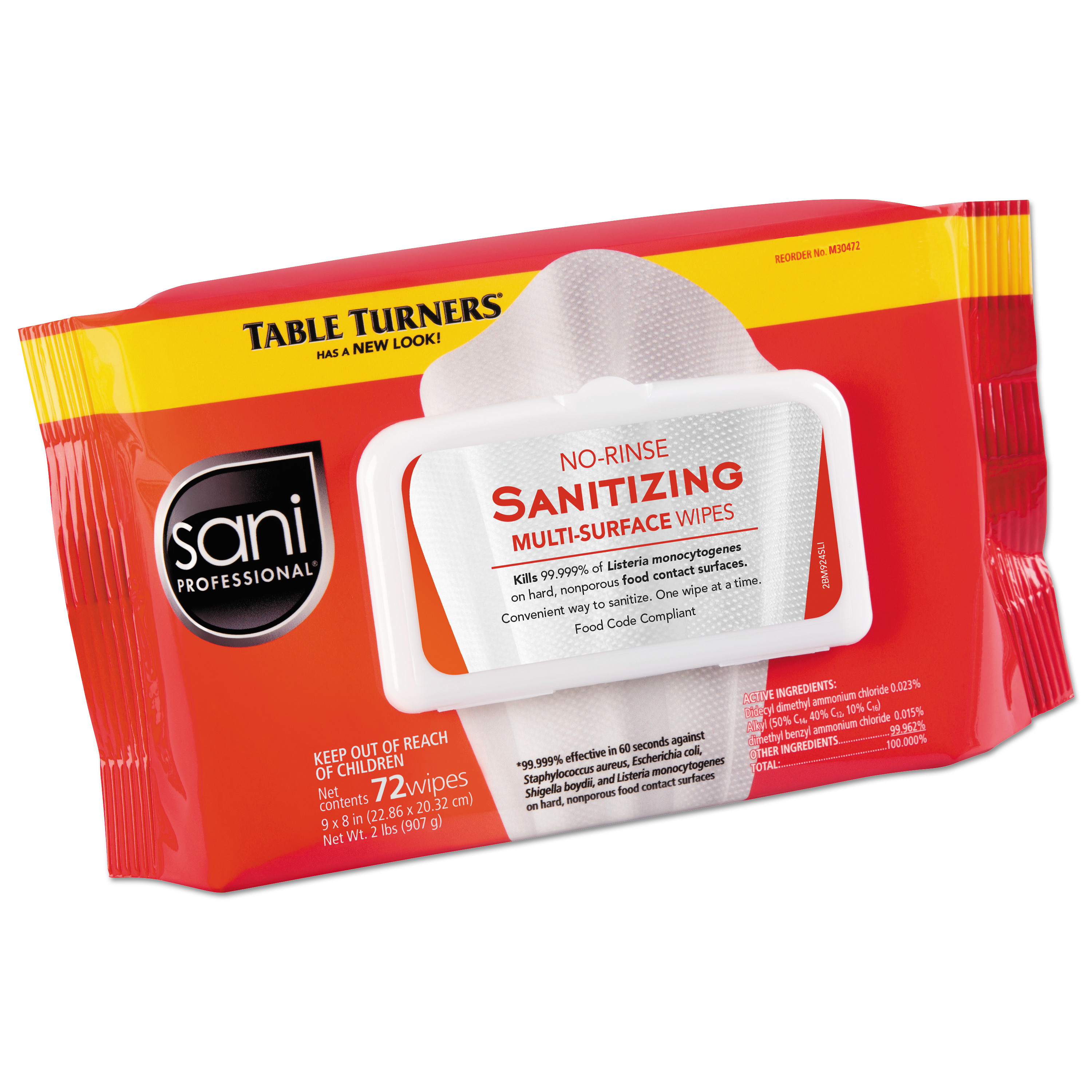 No-Rinse Sanitizing Multi-Surface Wipes