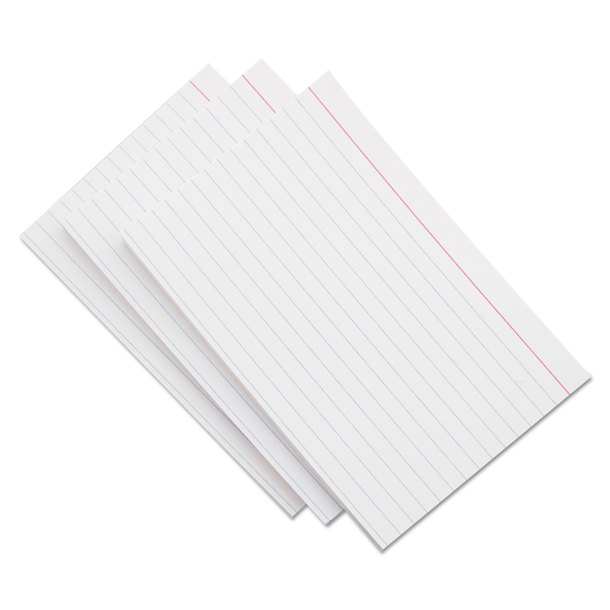 Universal Ruled Index Cards 5 x 8 White 100/Pack