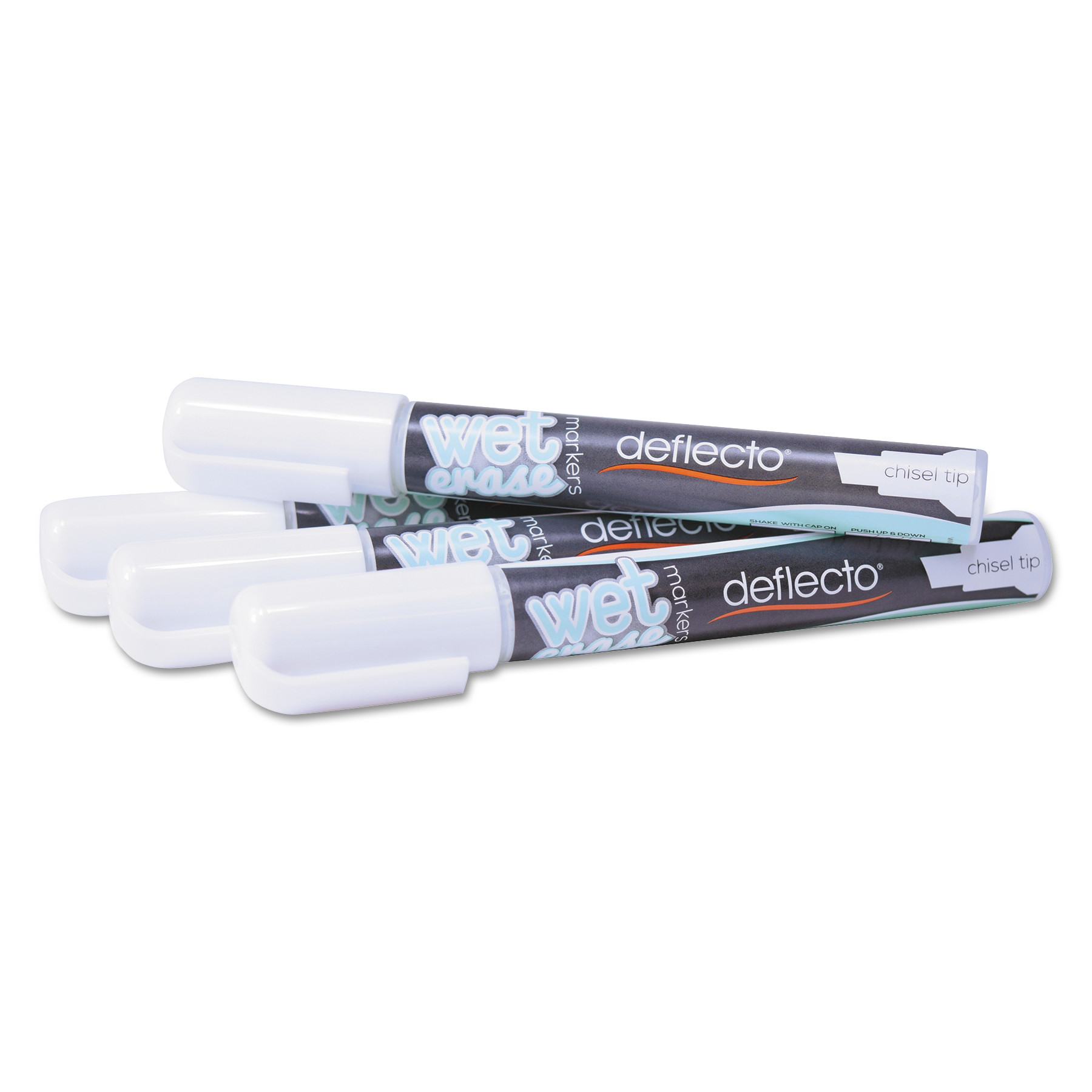 DEFSMA510V4WT Liquid Chalk Marker Set by SecurIT®