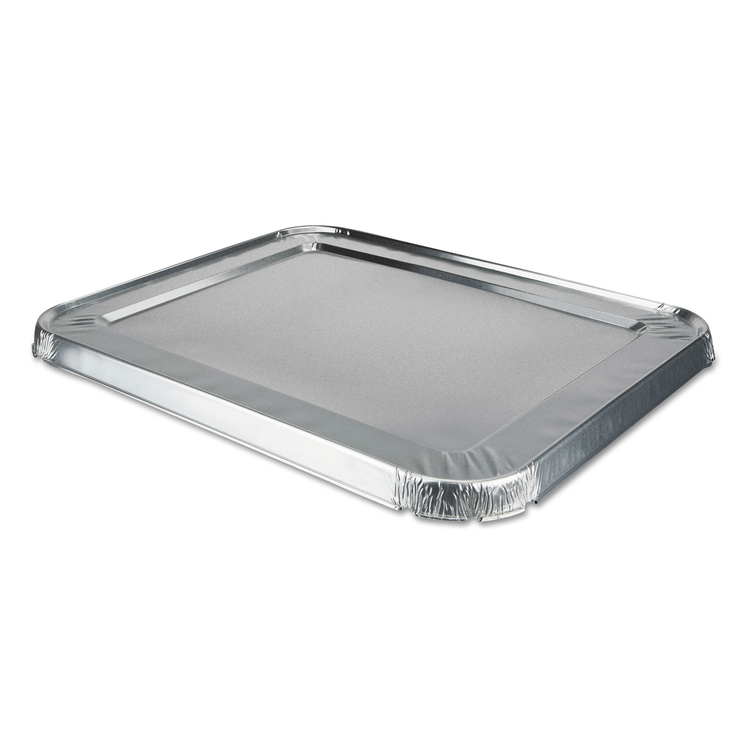 Aluminum Steam Table Lids, Fits Rolled Edge Half-Size Pan, 10.56 x 13 x 0.63, 100/Carton Aluminum Steam Table Lids, Fits Rolled Edge Half-Size Pan, 10.56 x 13 x 0.63, 100/Carton