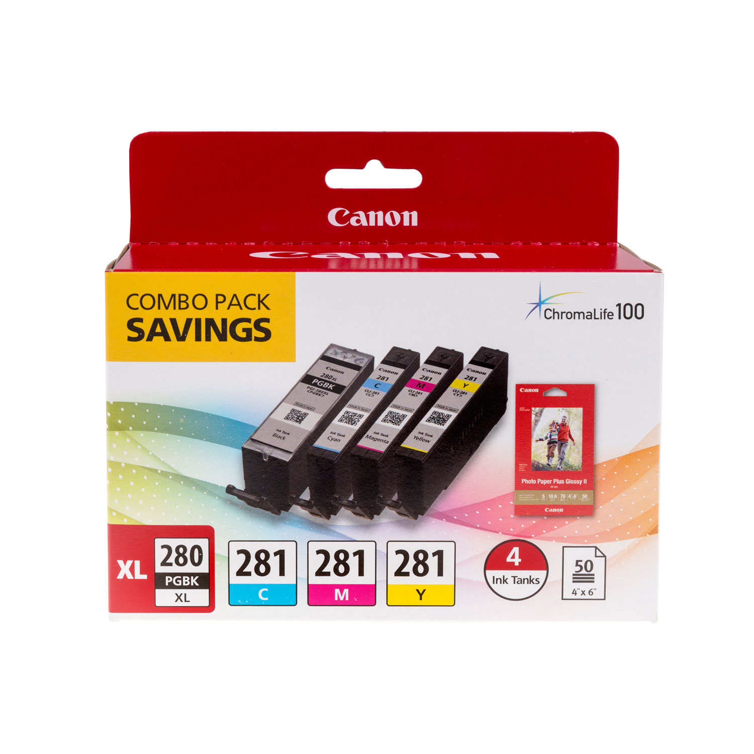 Canon 054 Black And Cyan Magenta Yellow Toner Cartridges Combo