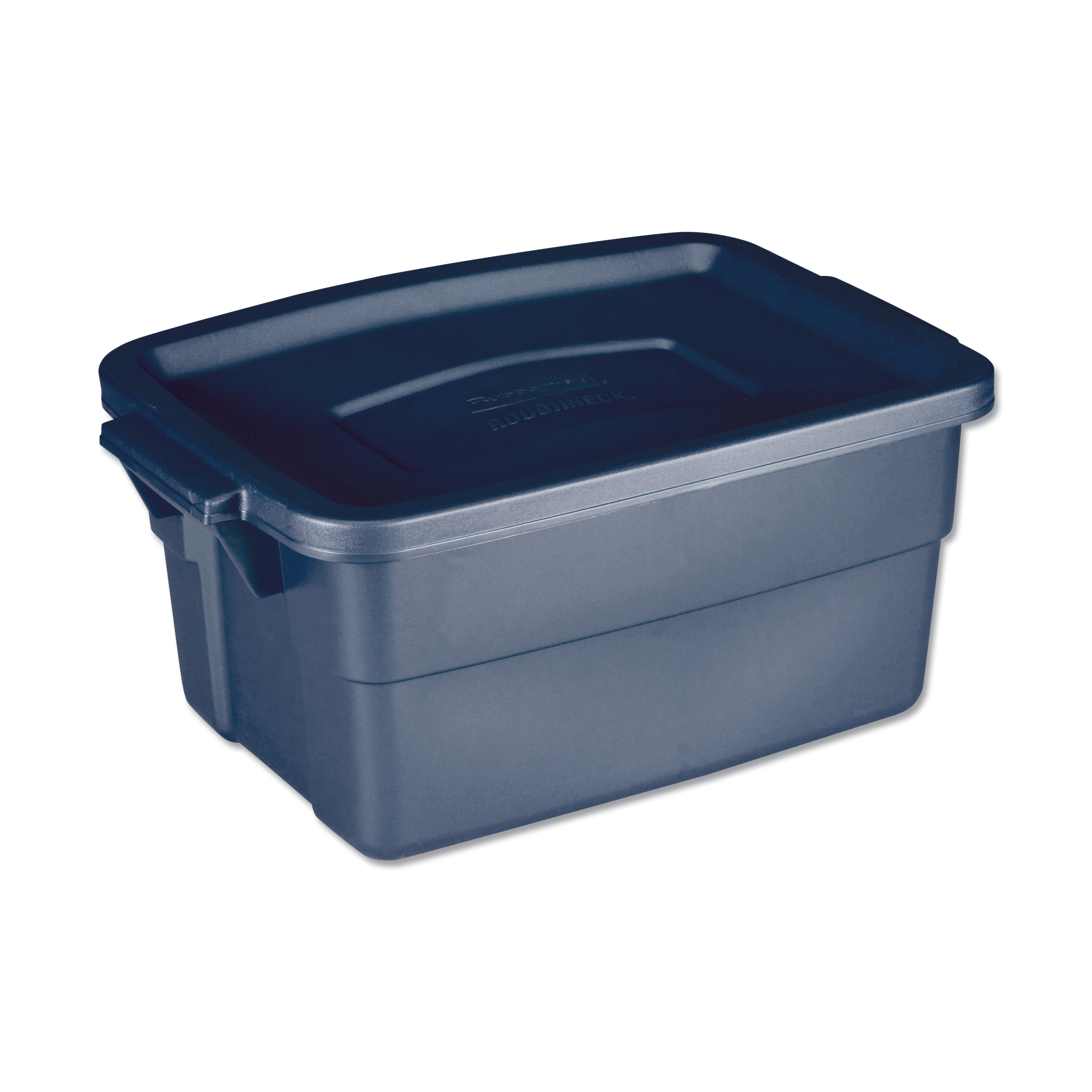 Rubbermaid Dark Indigo Metallic Roughneck Storage Box, 3 Gallon