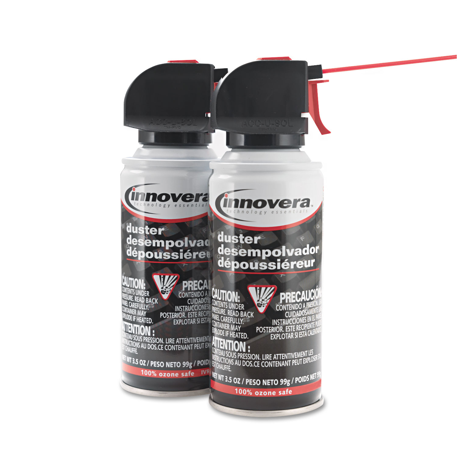 Compressed Air Duster Cleaner, 10 oz Can, 2/Pack - Office Express Office  Products