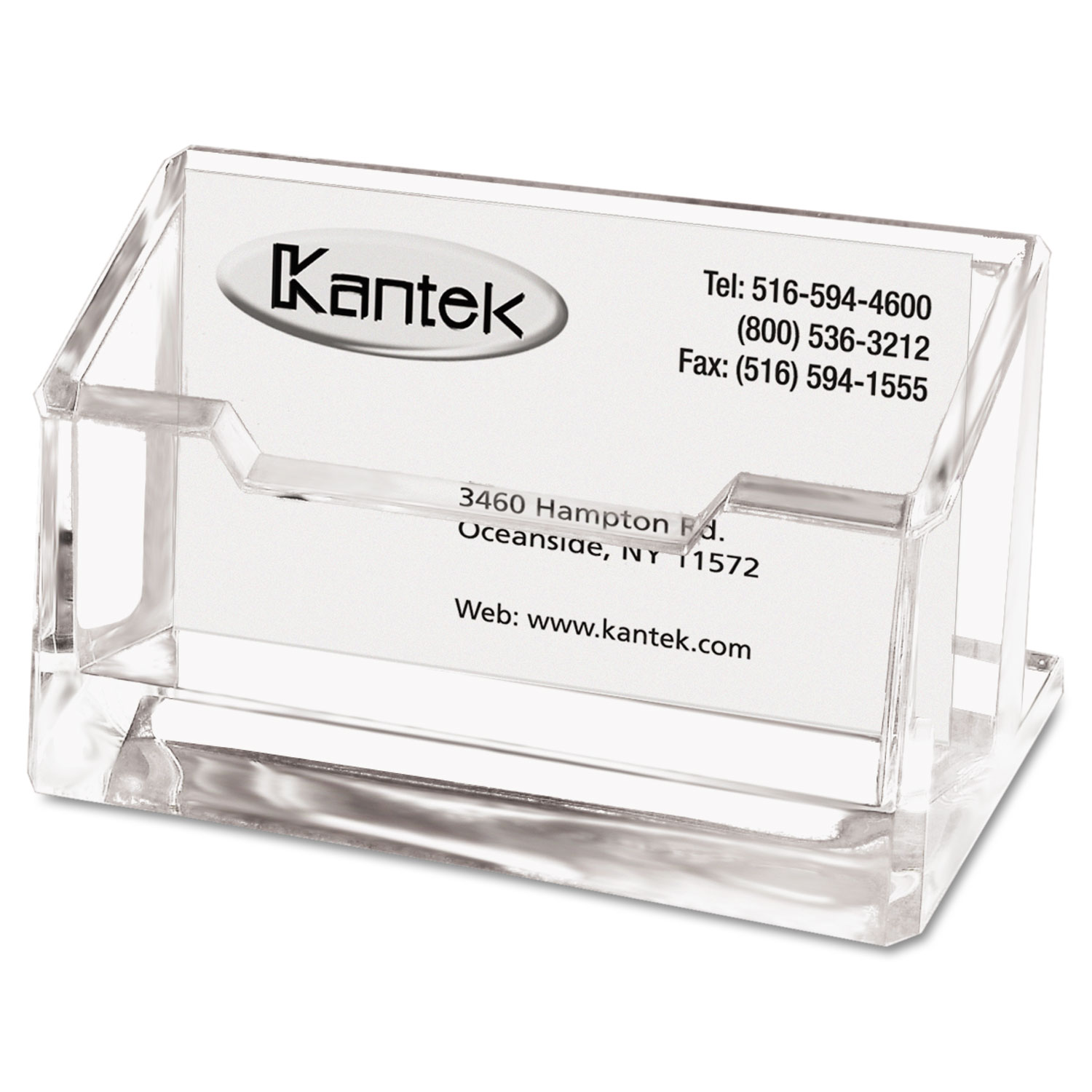 Kantek Acrylic Business Card Holder - Clear