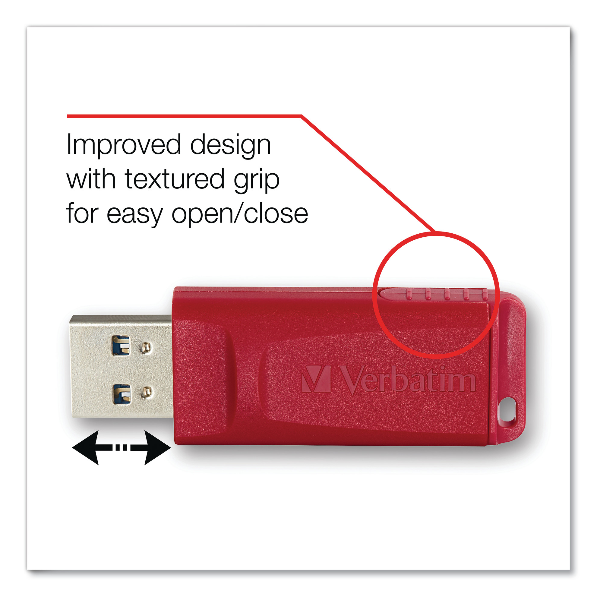  VER95236  Verbatim - Clé USB Store 'n' Go 4 Go, Rouge