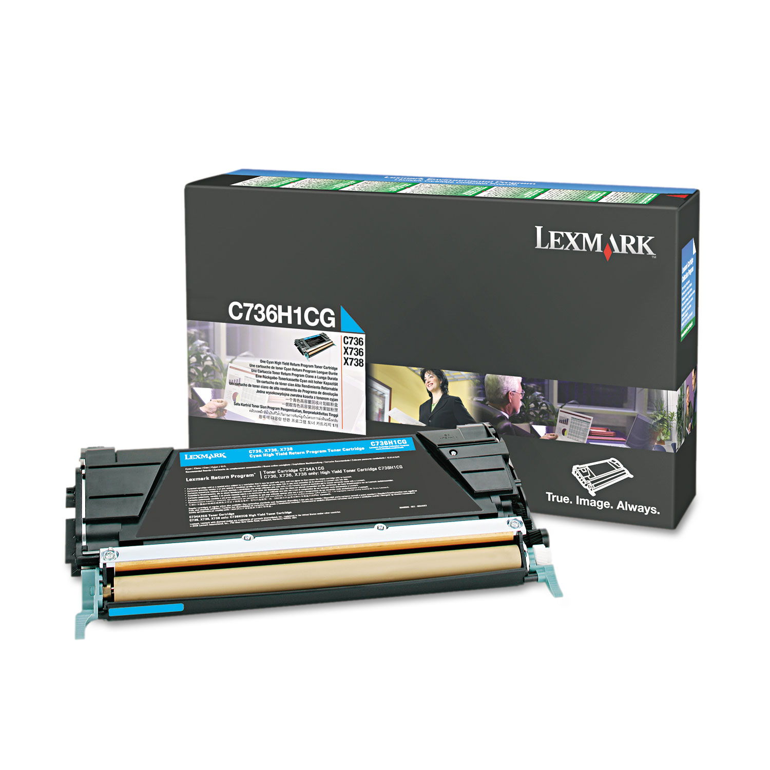C736H1CG Return Program High-Yield Toner, 10,000 Page-Yield, Cyan C736H1CG Return Program High-Yield Toner, 10,000 Page-Yield, Cyan