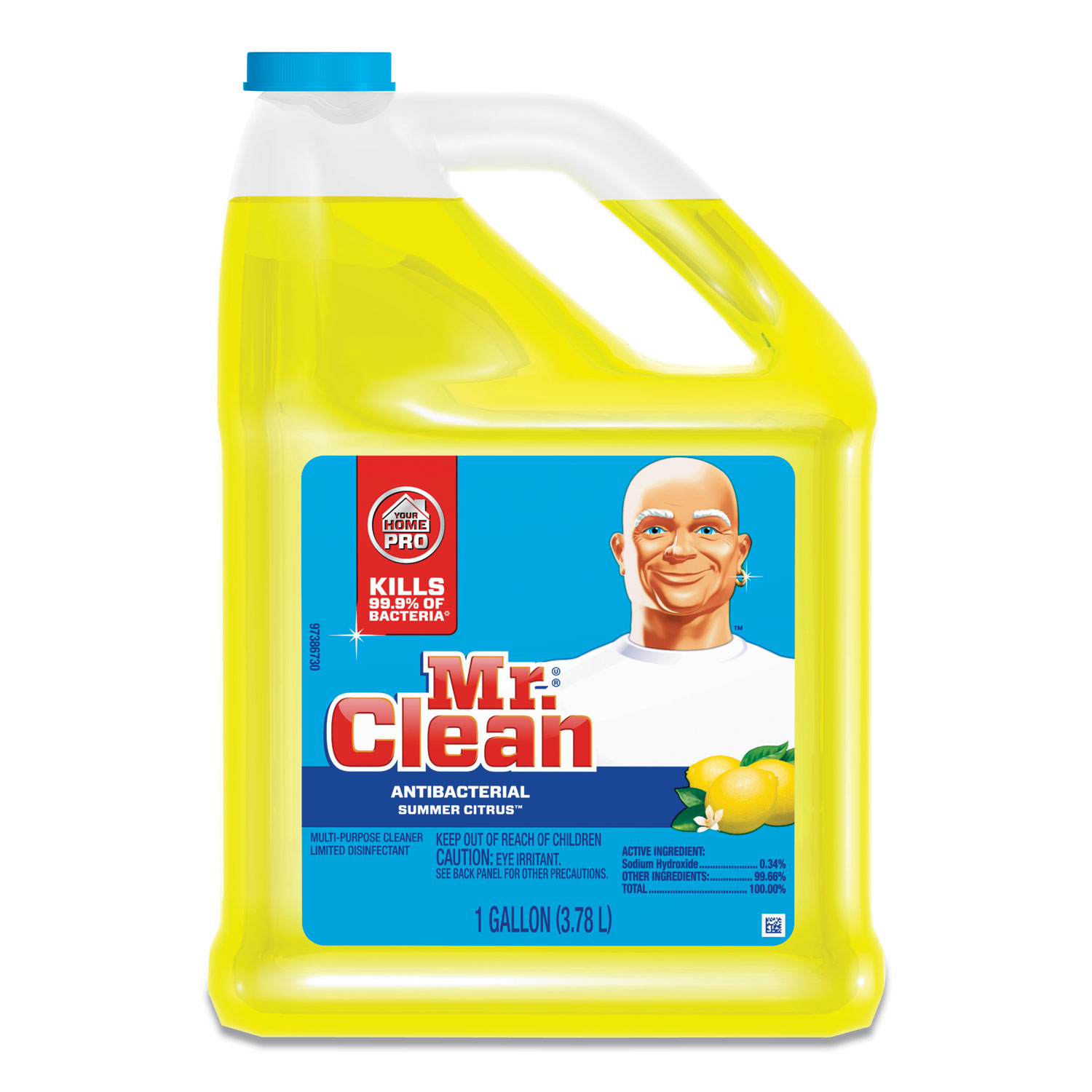 Multi-Surface Antibacterial Cleaner, Summer Citrus, 1 gal Bottle Multi-Surface Antibacterial Cleaner, Summer Citrus, 1 gal Bottle