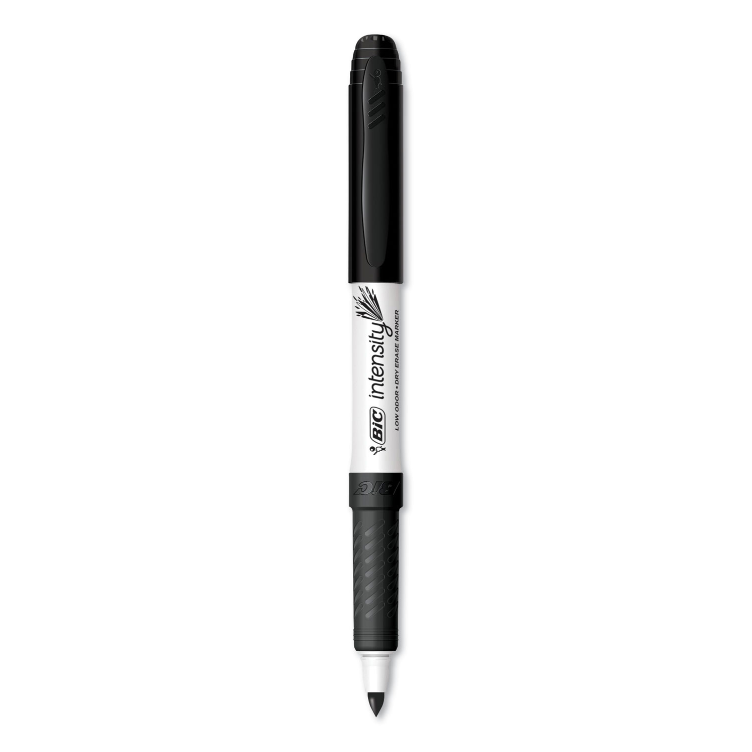 Low-Odor Dry-Erase Marker, Extra-Fine Bullet Tip, Black - InkyToners