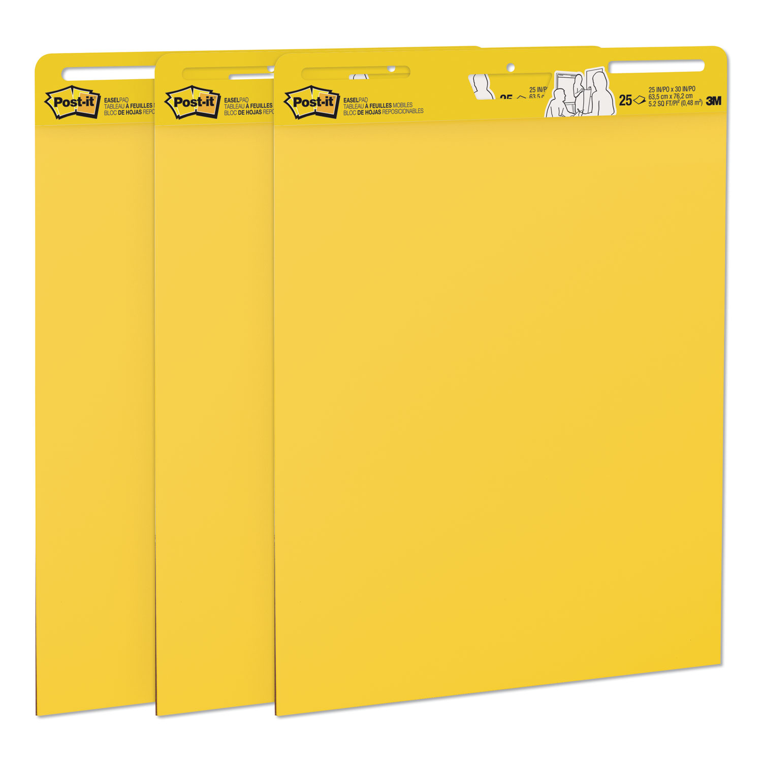 Post it Super Sticky Easel Pads 25 x 30 White 30 Self Stick Sheets Per Pad  Pack Of 4 Pads - Office Depot