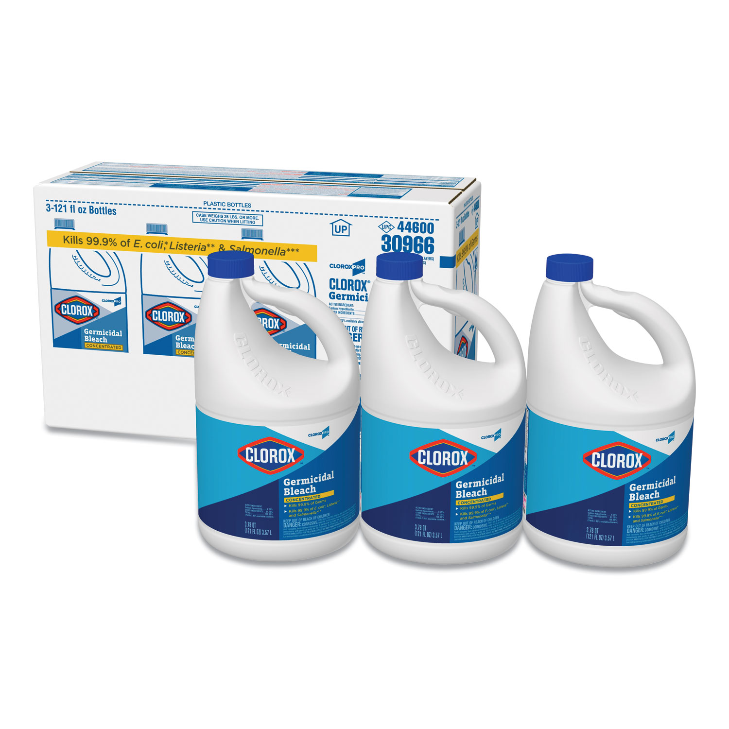 Concentrated Germicidal Bleach, Regular, 121 oz Bottle