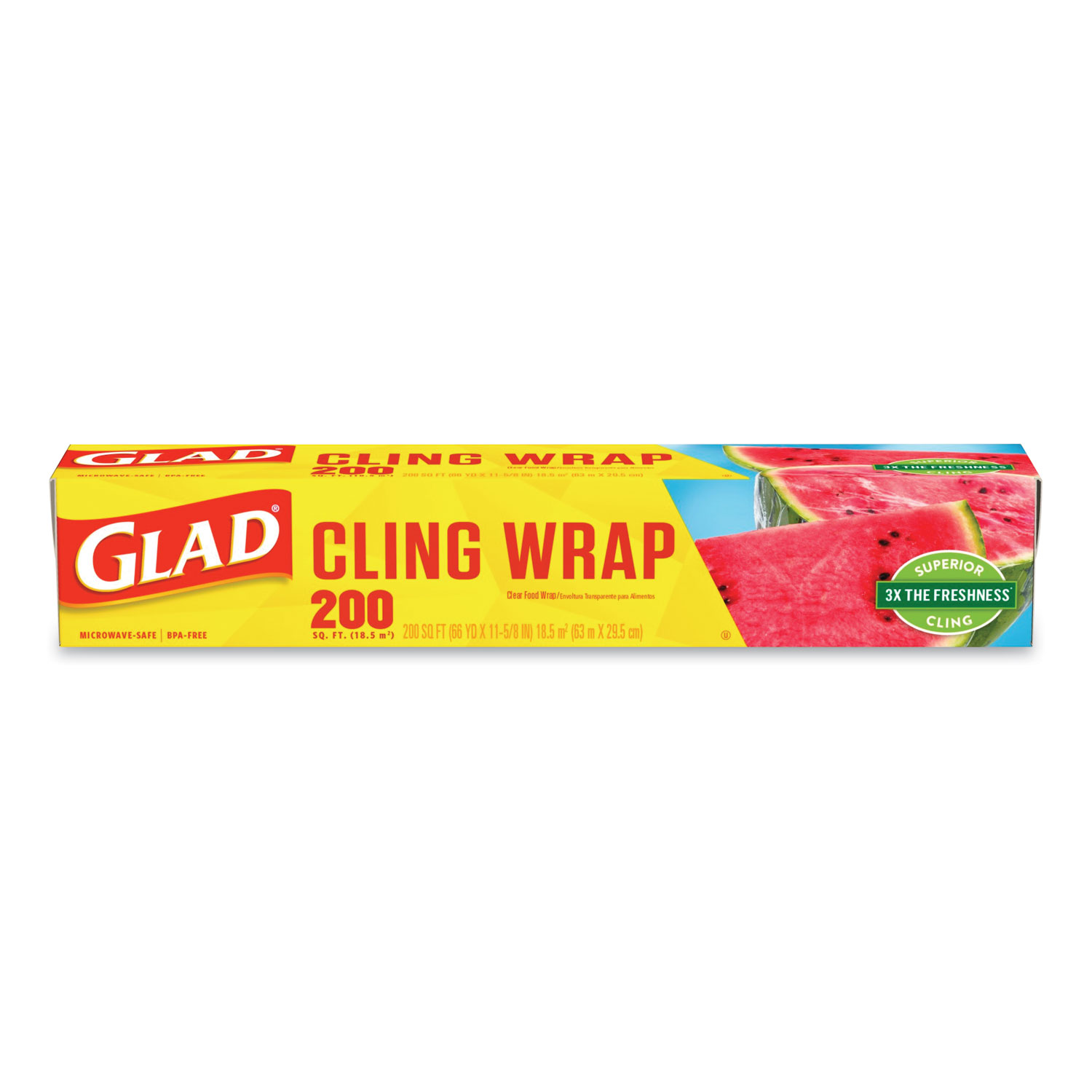 Glad - Cling Wrap Clear Plastic Loop 1,000 sq ft