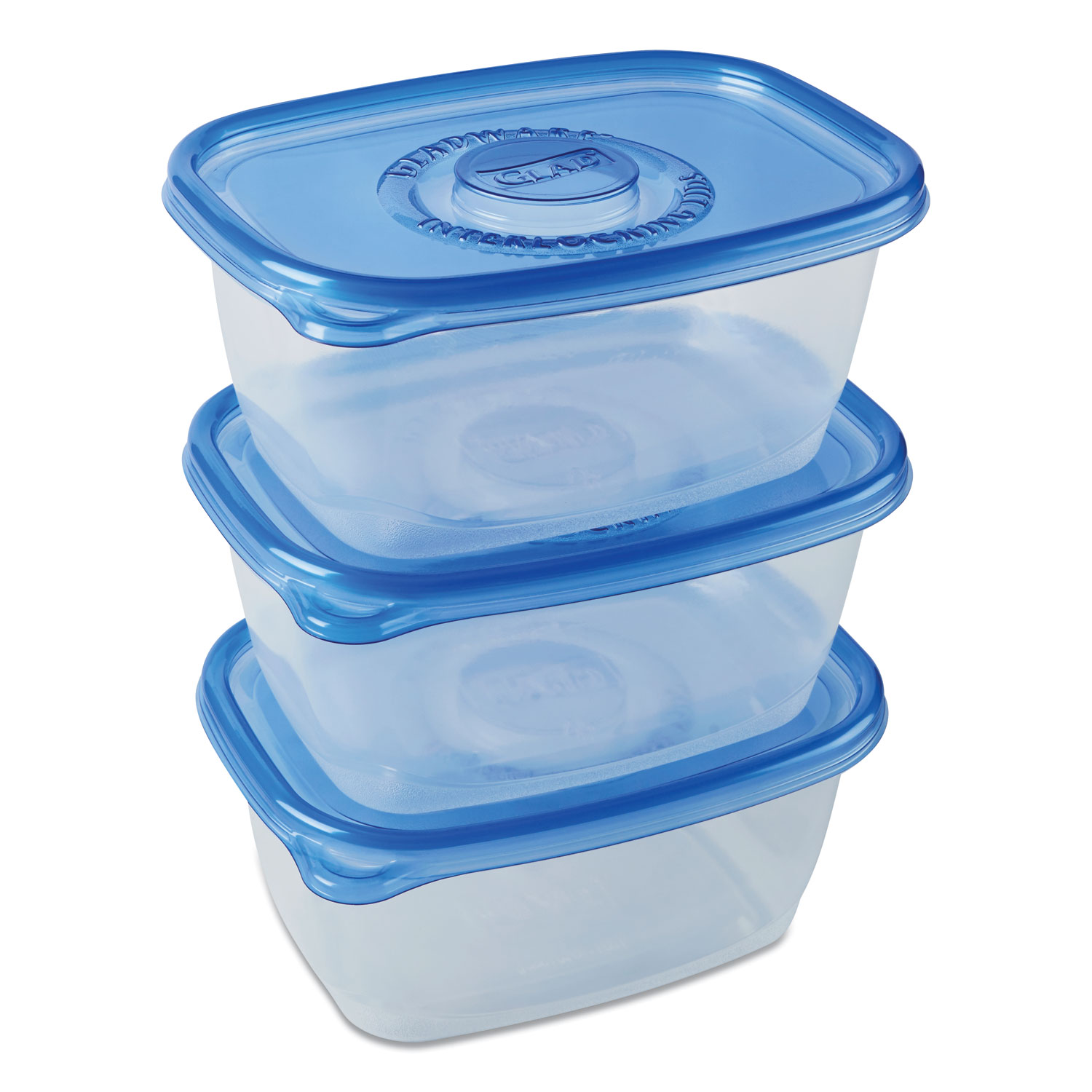 Glad® Deep Dish Containers and Lids (3 Pack), 64 oz - Ralphs