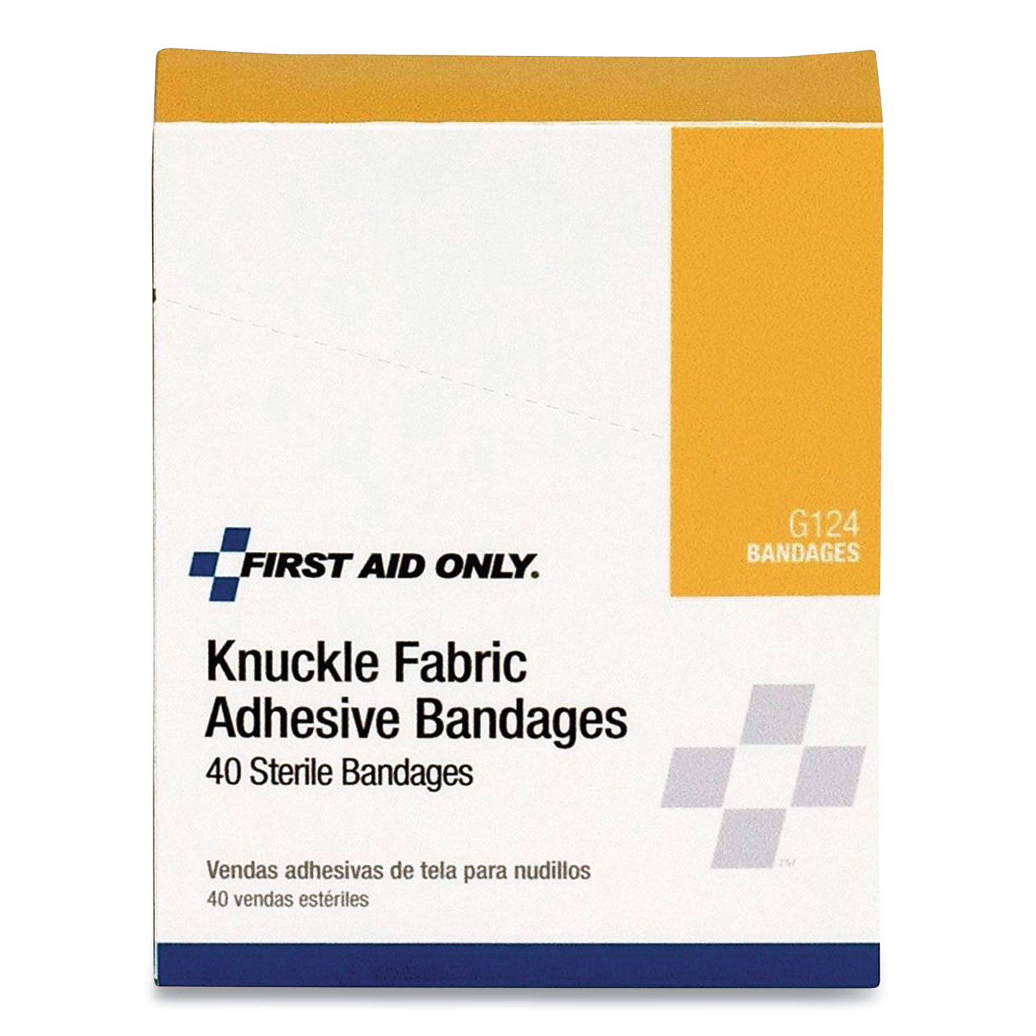 Fabric Bandages, Four-Wing Knuckle, 2.5 x 3.25, 40/Box Fabric Bandages, Four-Wing Knuckle, 2.5 x 3.25, 40/Box