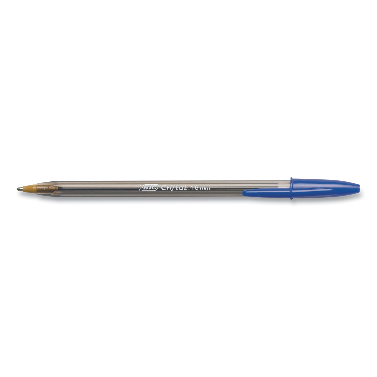 BIC MSBP241-Blu Cristal Xtra Bold Ballpoint Pen, Bold Point (1.6mm), Blue,  24-Count