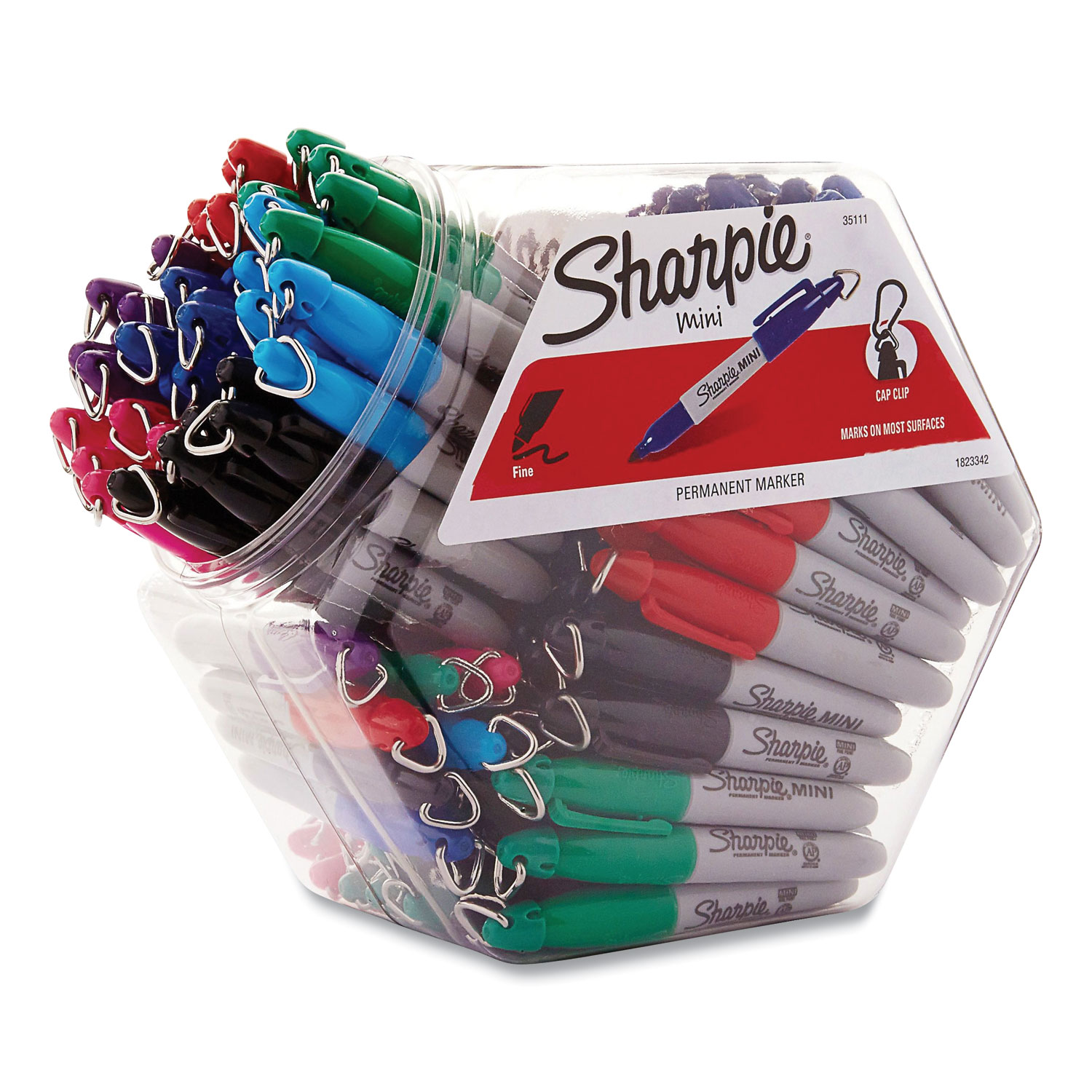 Mini Permanent Marker, Fine Bullet Tip, Assorted Colors, 72/Pack Mini Permanent Marker, Fine Bullet Tip, Assorted Colors, 72/Pack