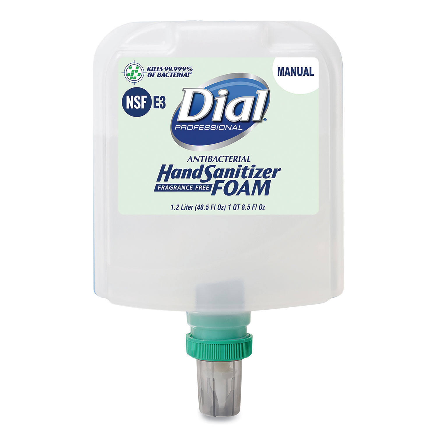 Antibacterial Foaming Hand Sanitizer Refill for Dial 1700 Dispenser, 1.2 L Refill, Fragrance-Free, 3/Carton Antibacterial Foaming Hand Sanitizer Refill for Dial 1700 Dispenser, 1.2 L Refill, Fragrance-Free, 3/Carton