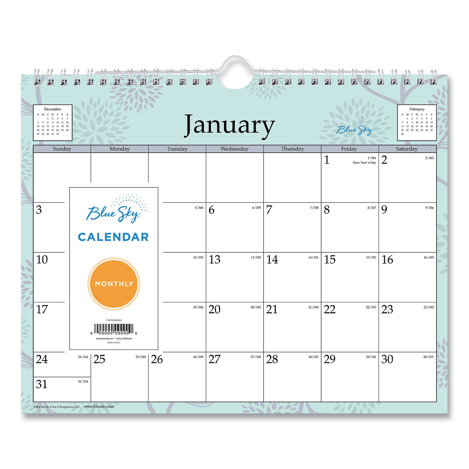 Rue Du Flore Wall Calendar by Blue Sky® BLS101613 | OnTimeSupplies.com